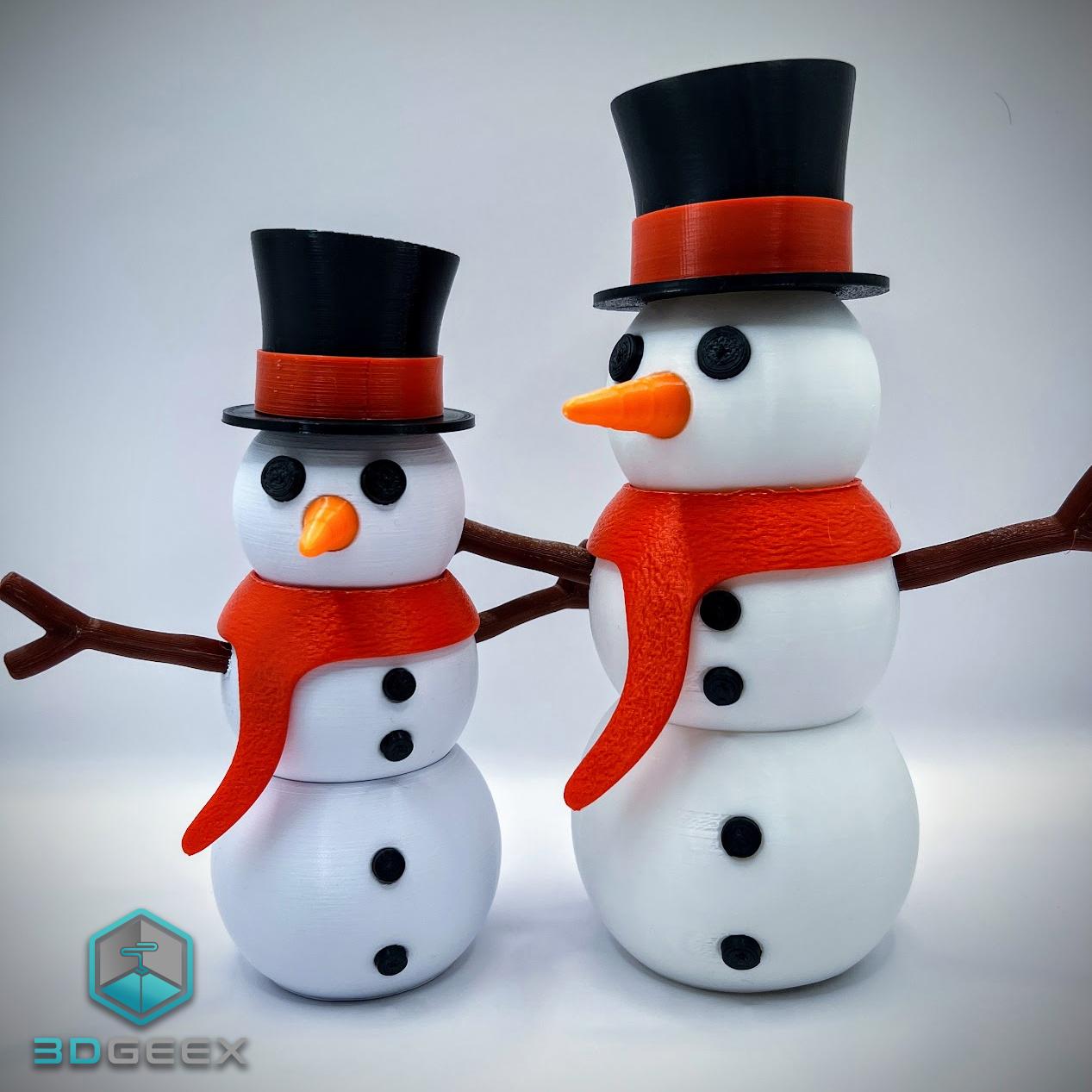 Stackable Snowman 3d model