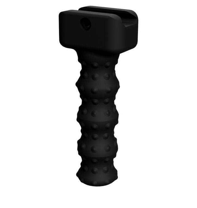 Paintball Airsoft Front Grip with bump structure 3d model