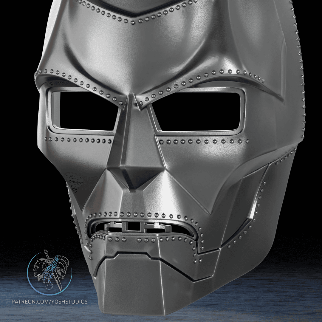 MCU Dr Doom Mask STL RDJ 3d model