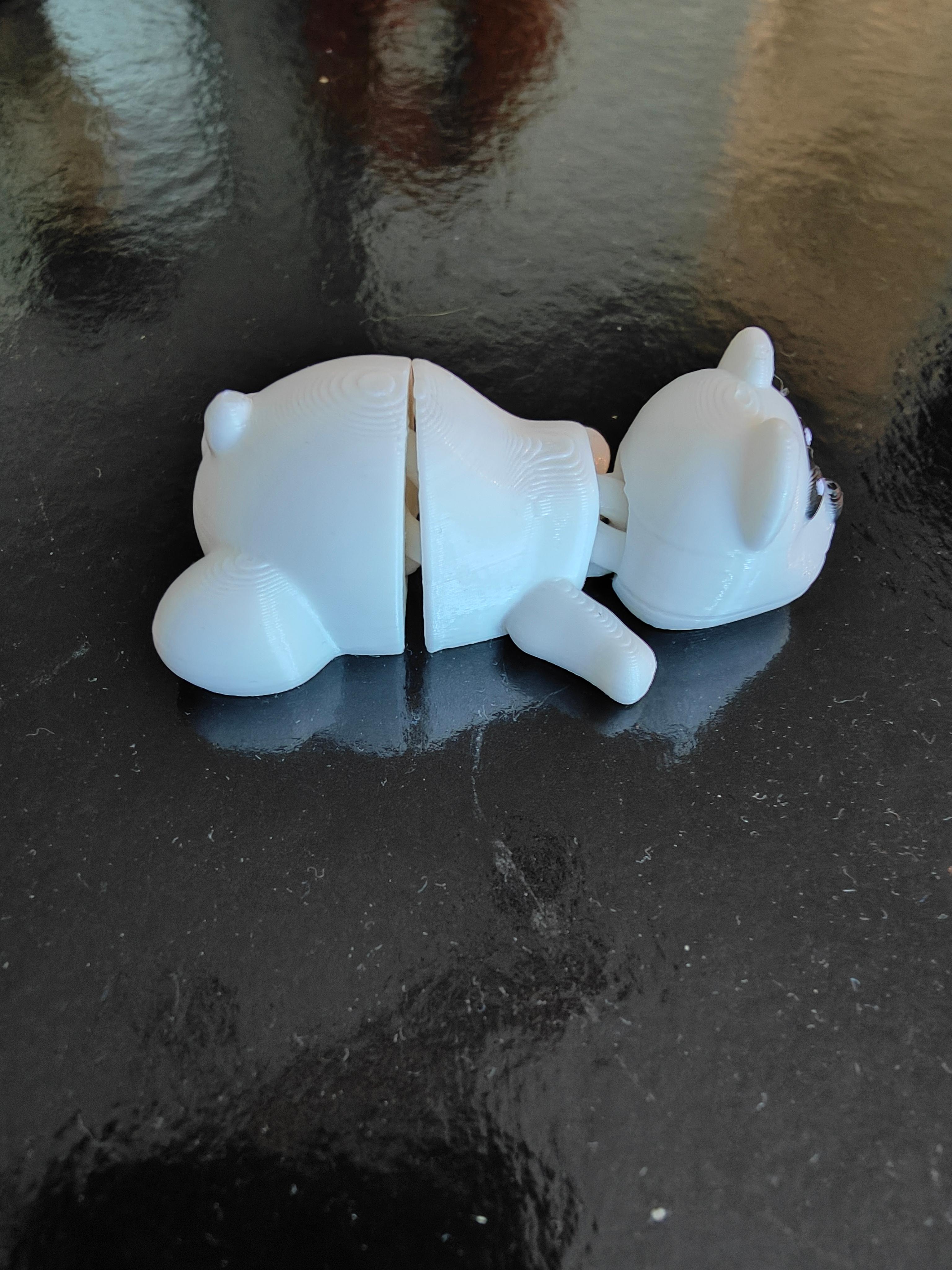 mini articulated polar bear 3d model
