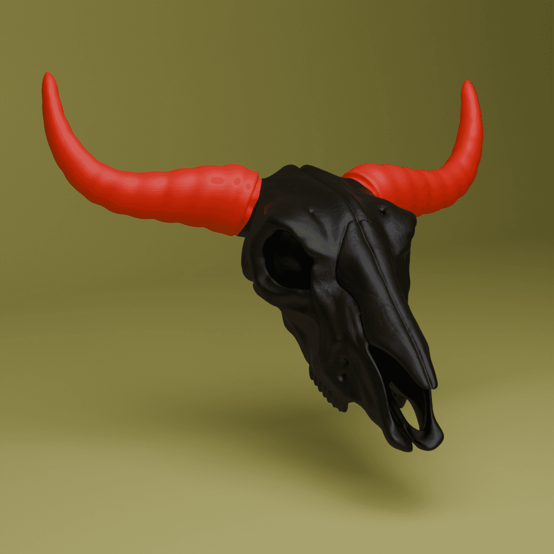 Bull Skull (MysticMesh3D) 3d model