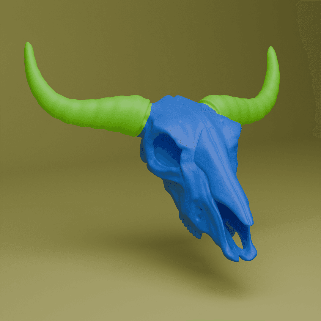 Bull Skull (MysticMesh3D) 3d model