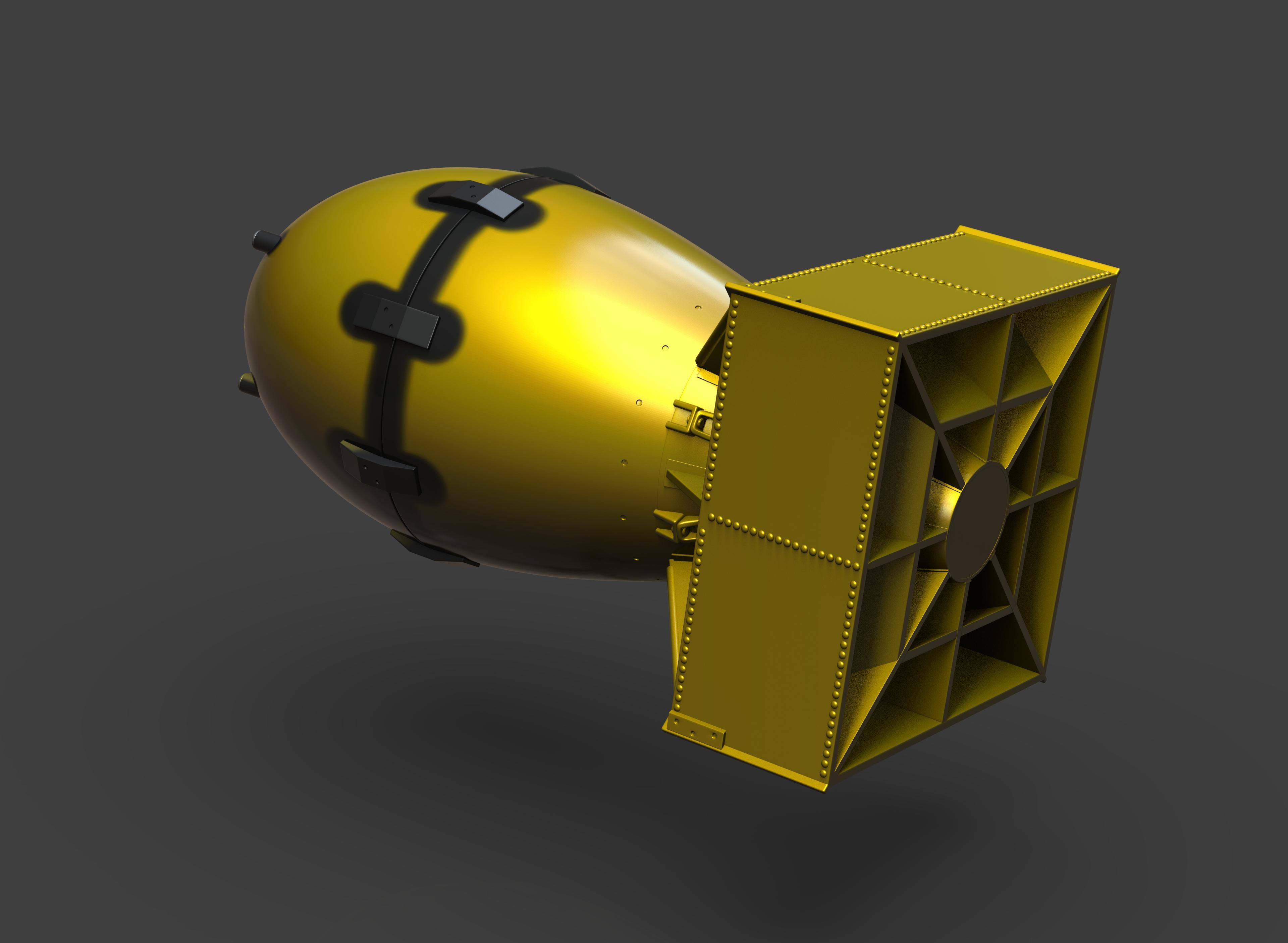 Atom Bomb Container 3d model