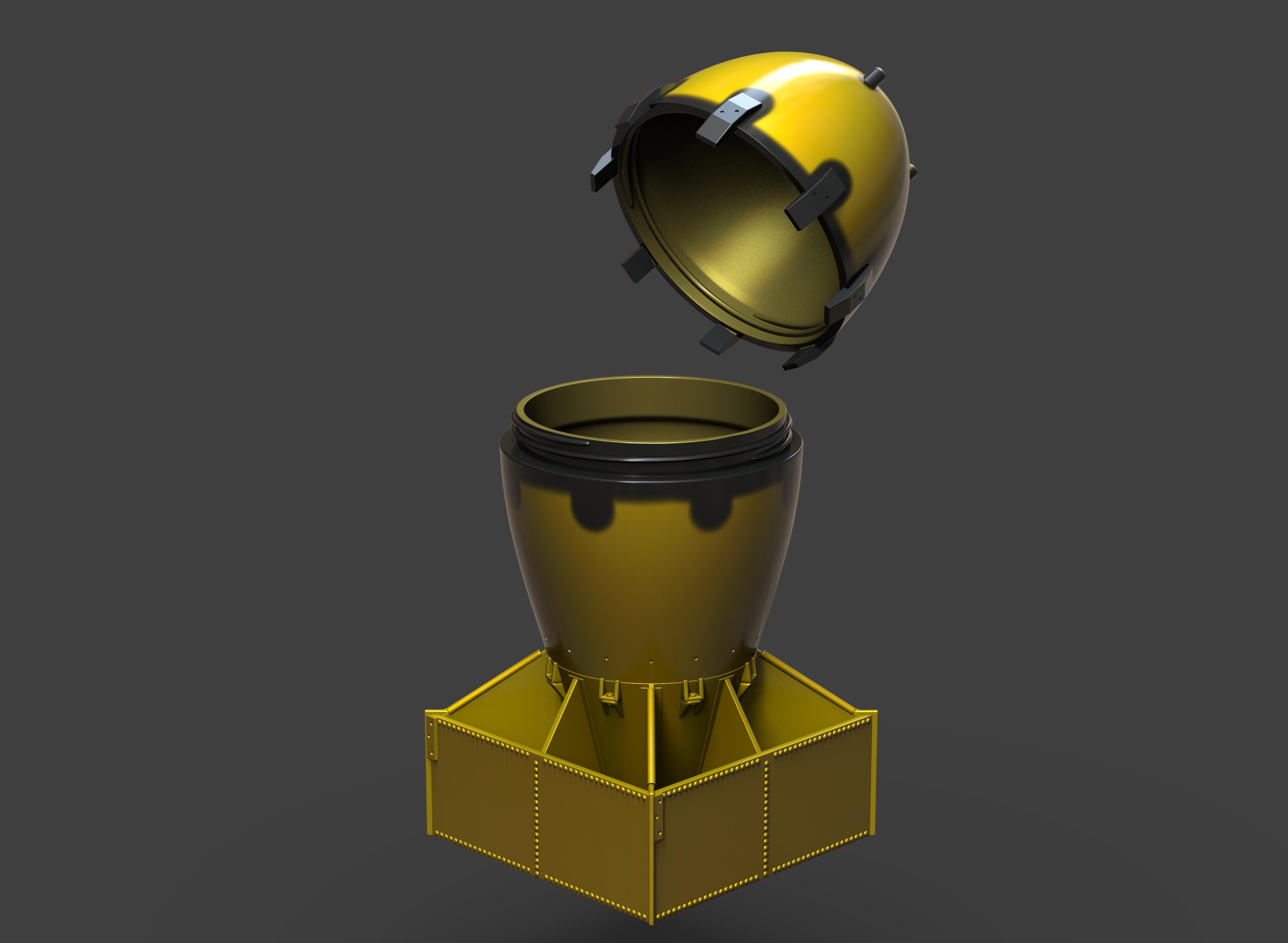 Atom Bomb Container 3d model