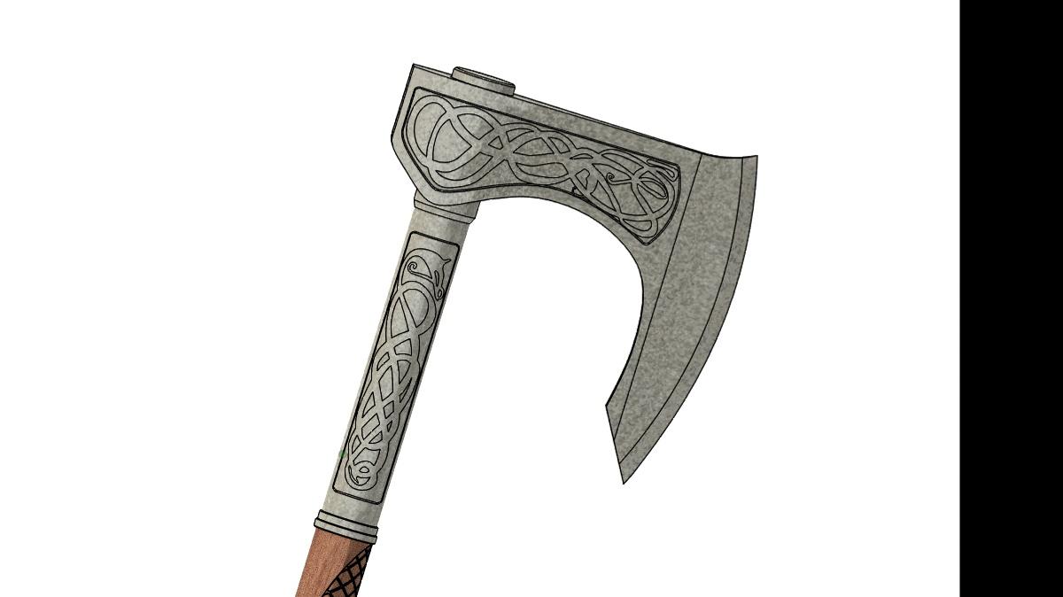 Assassins Creed Valhalla Axe 3d model