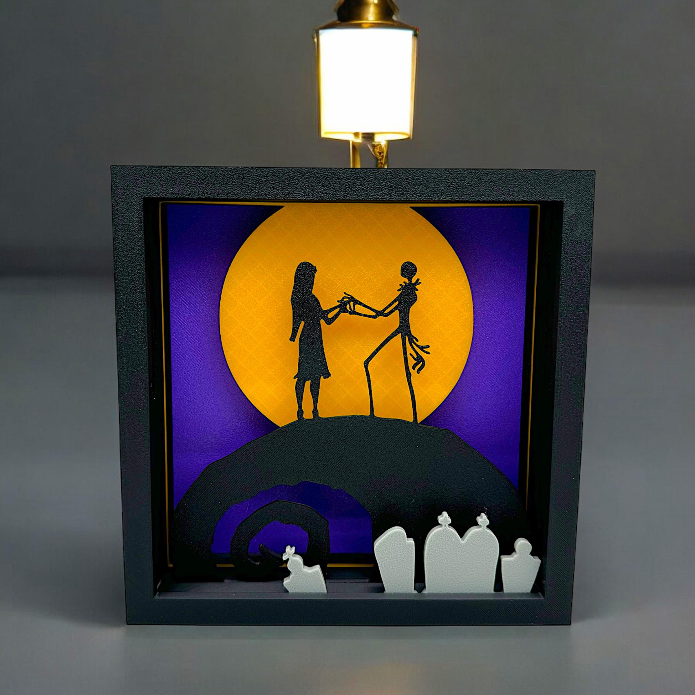 The Nightmare Before Christmas Home Decor Jack Skellington 3d Shadow Box 3d model