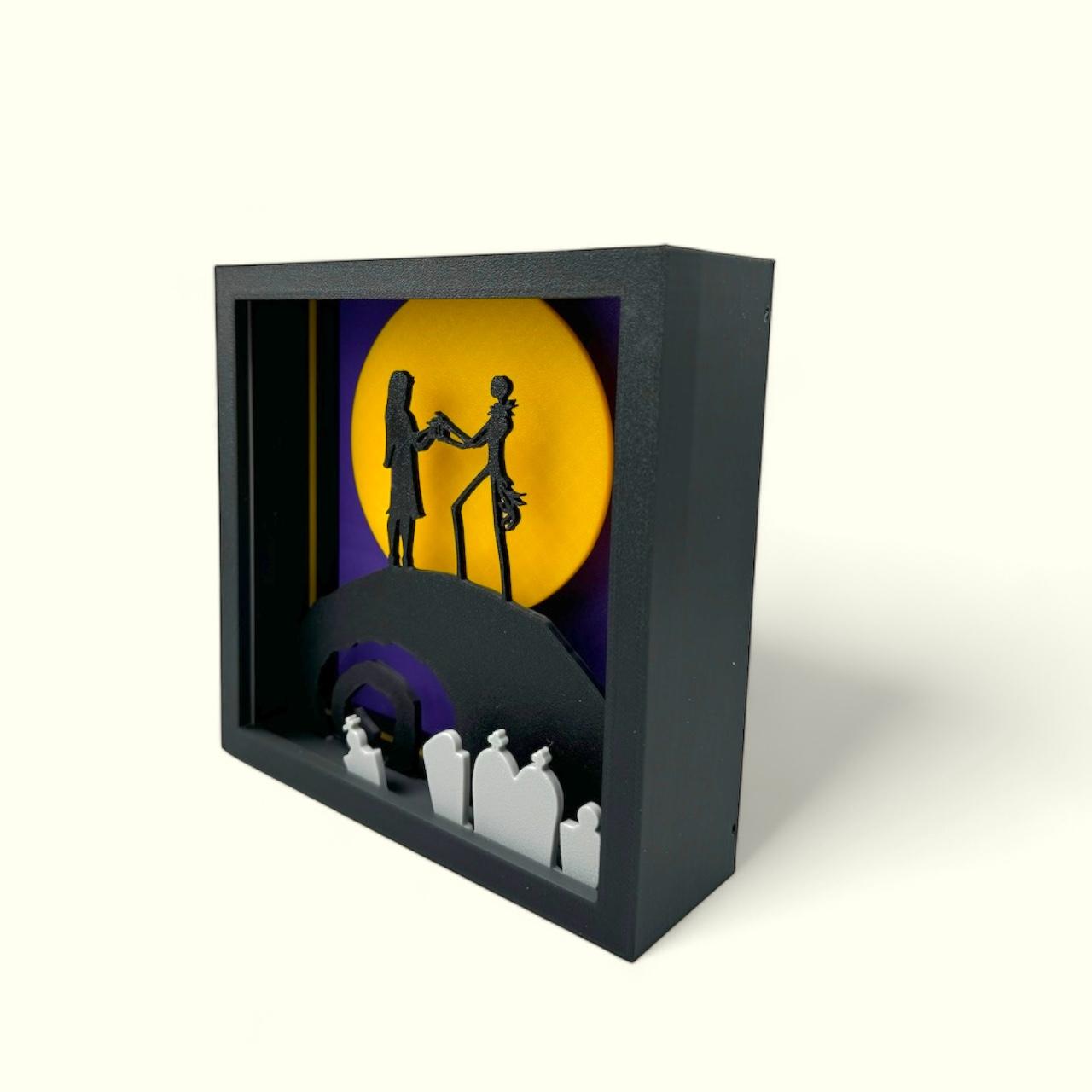 The Nightmare Before Christmas Home Decor Jack Skellington 3d Shadow Box 3d model