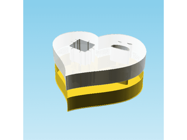 Fluffy Hearts Lo Z, nestable box (v3) 3d model