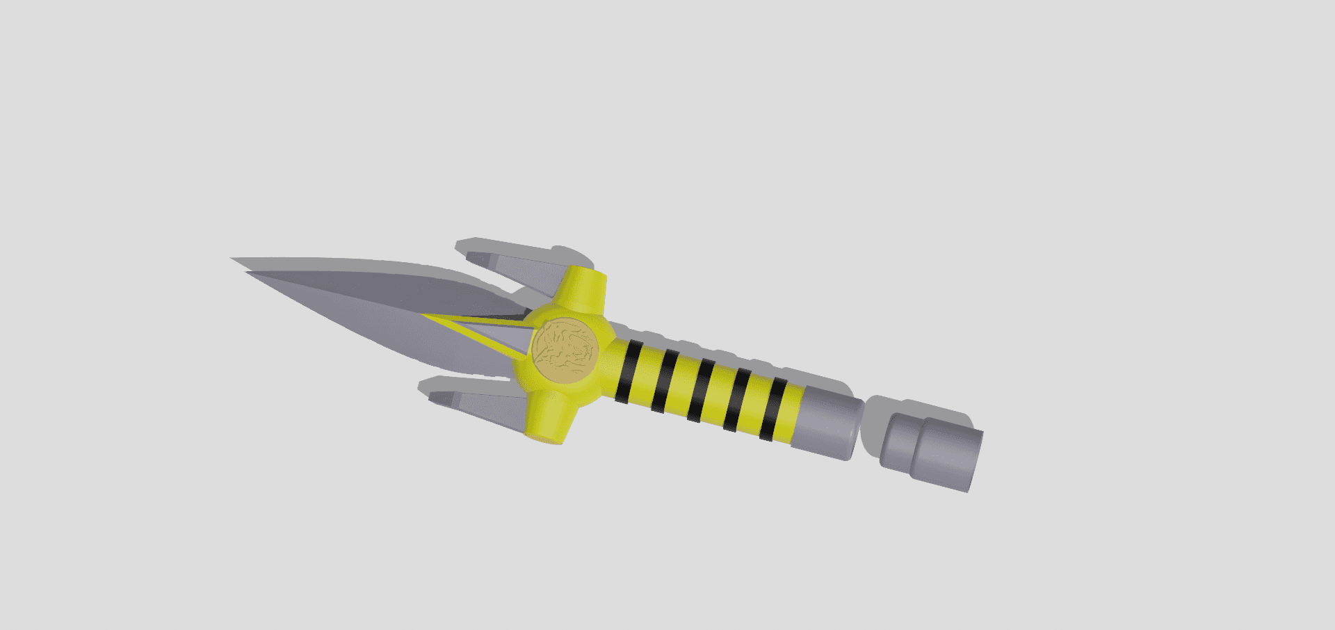 Yellow Ranger Power Dagger - Mighty Morphin Power Rangers 3d model