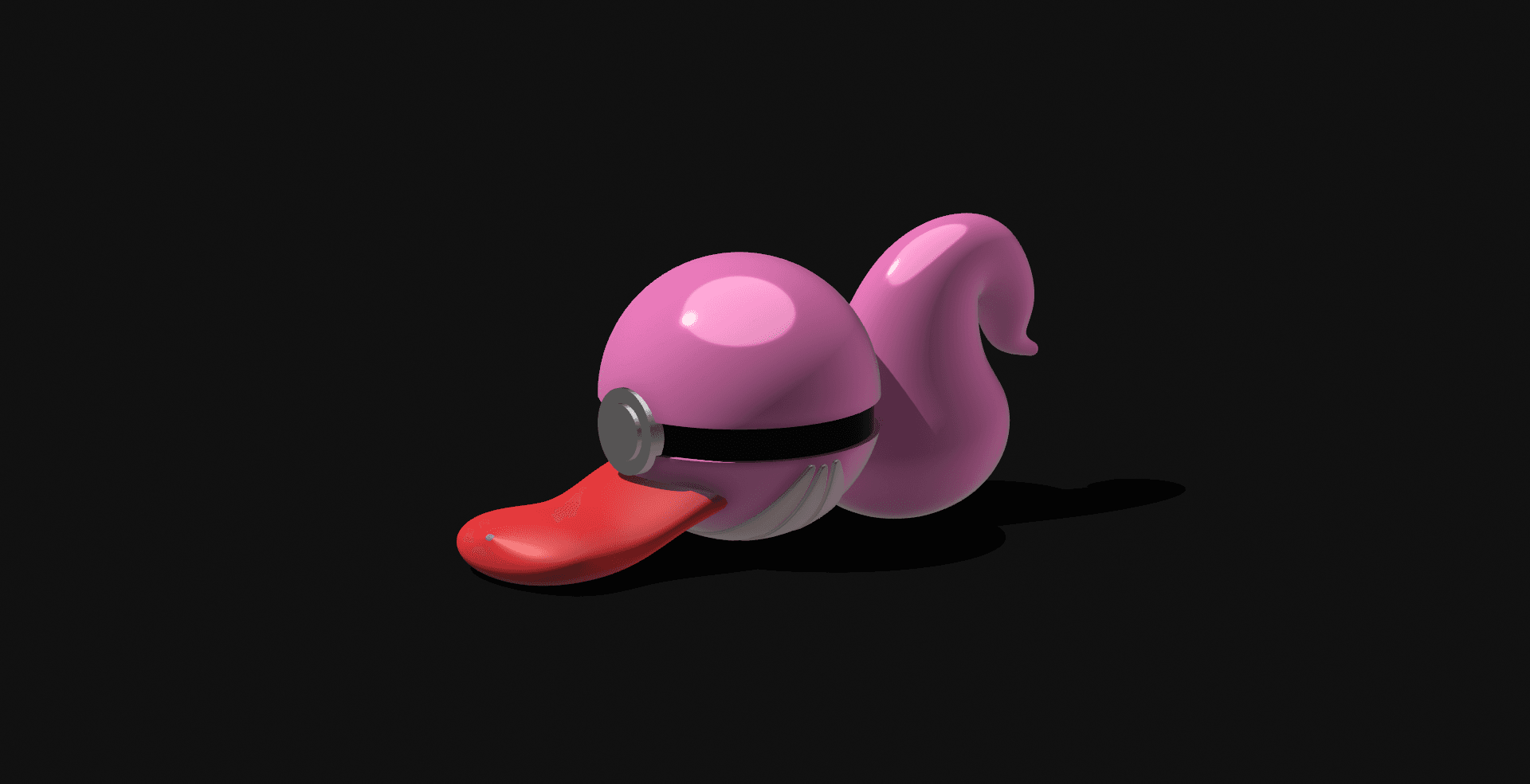 Lickitung Pokeball (MULTIPART & COMPLETE VERSIONS) 3d model