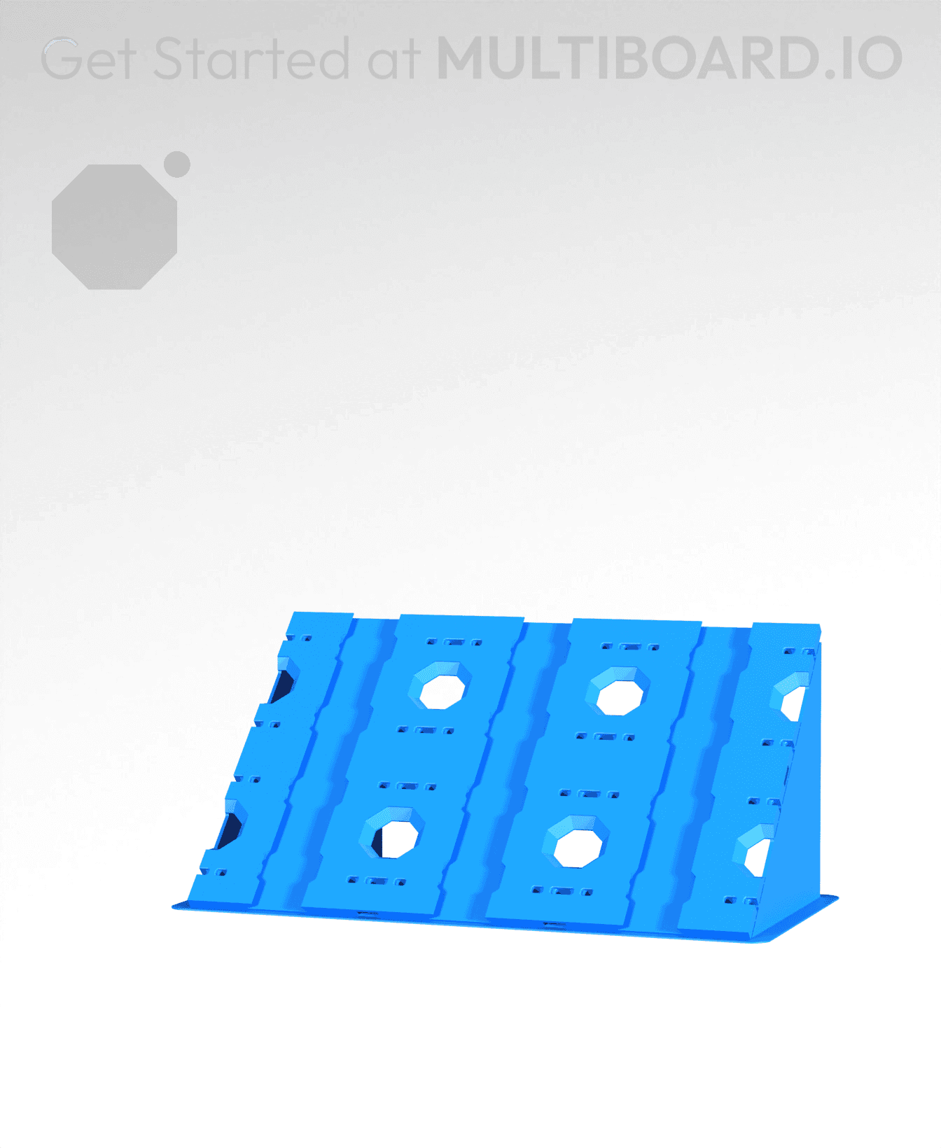 3x2 - Single-Sided Multipoint Plate 3d model