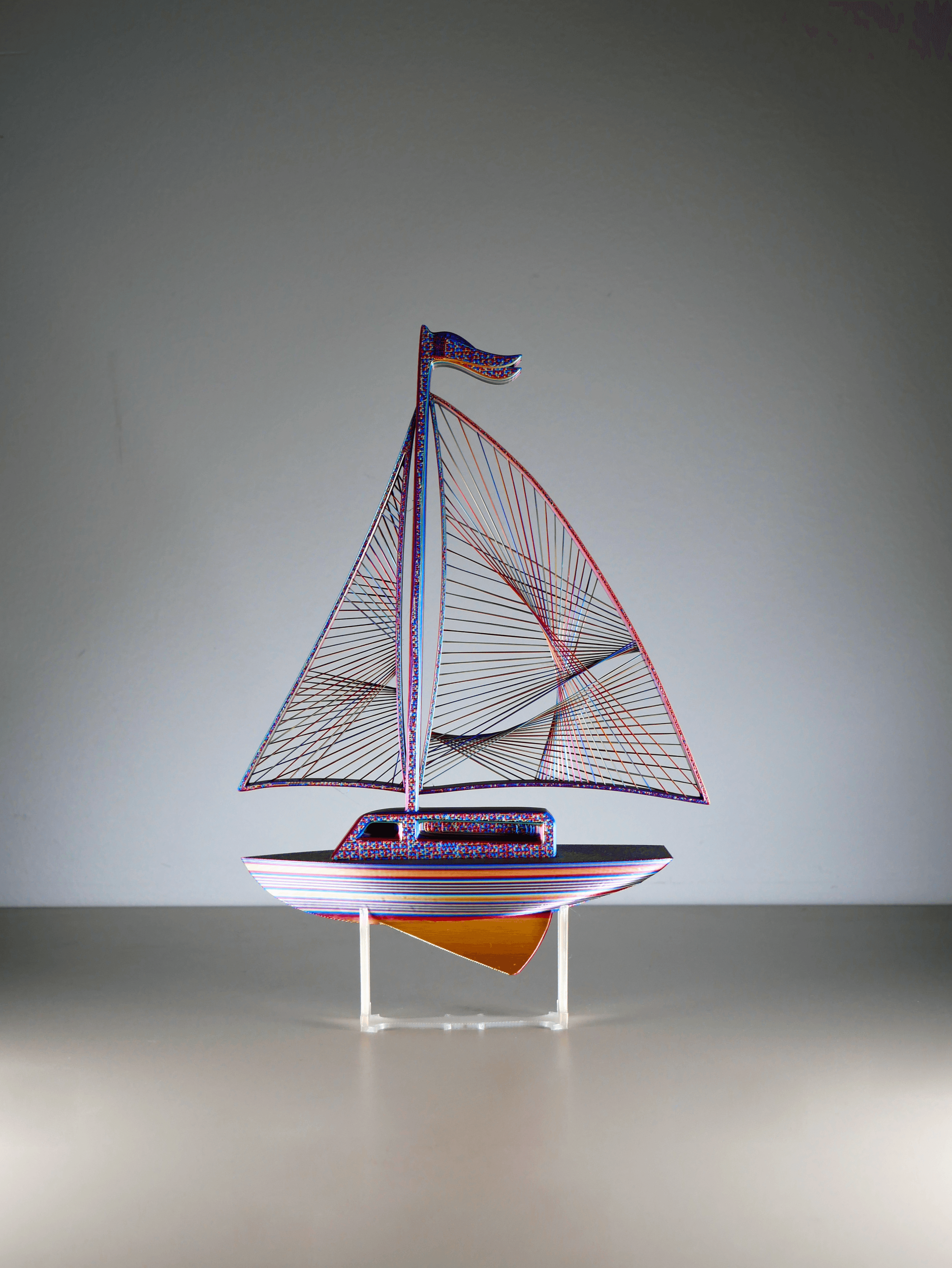 String Sailboat 3d model