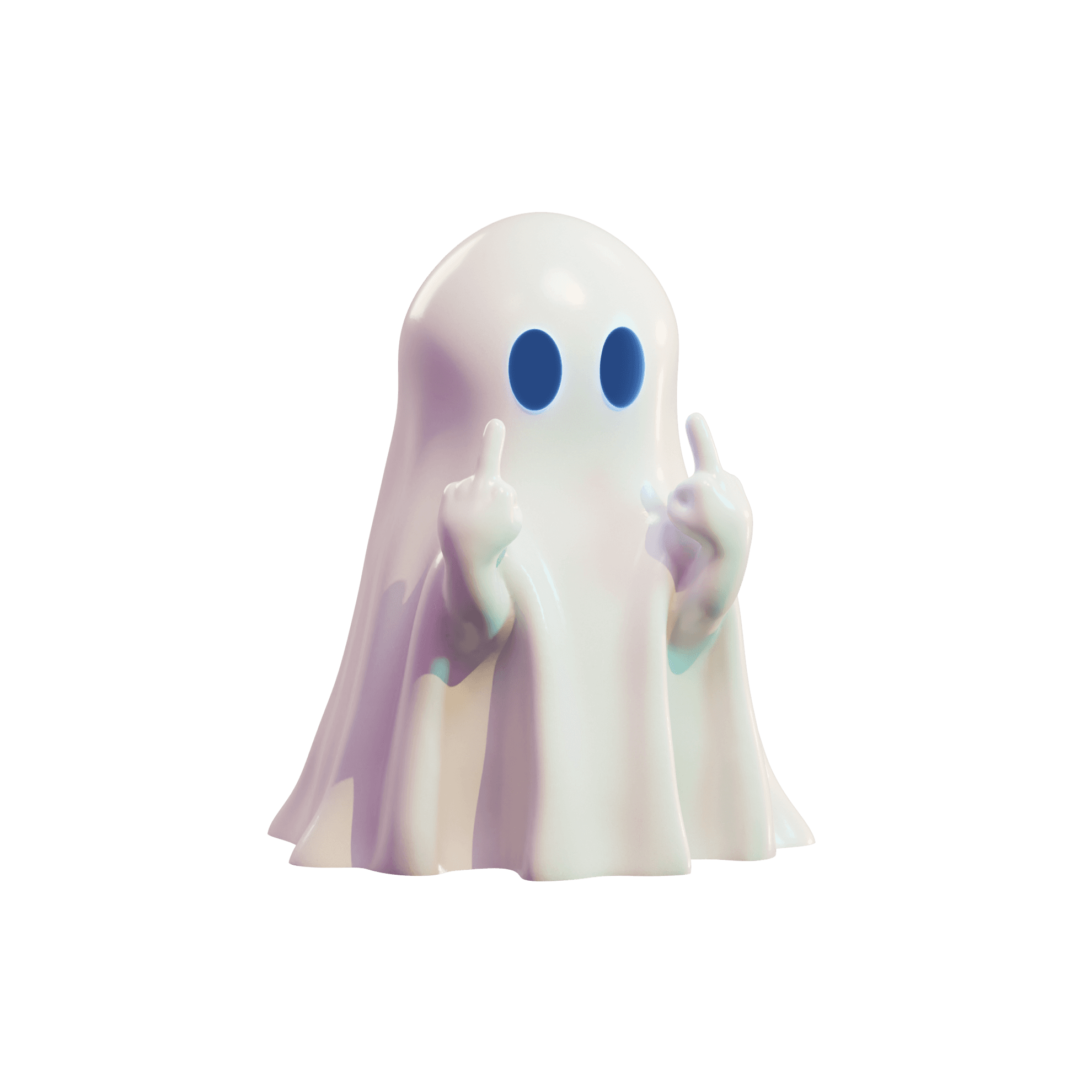 Middle Finger Ghost 3d model