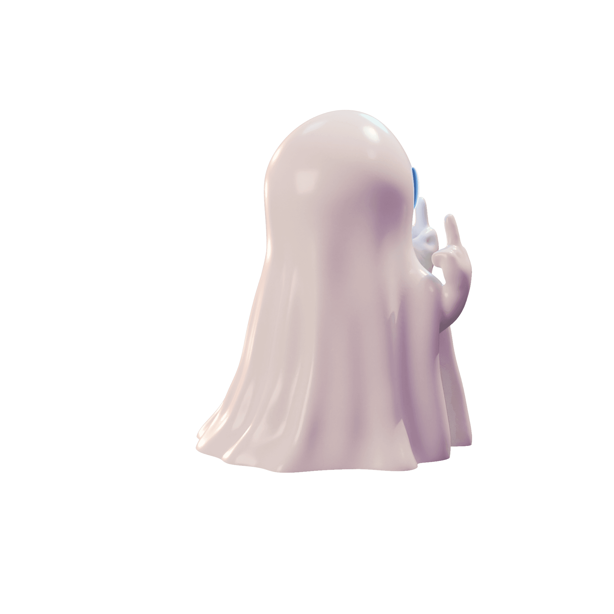 Middle Finger Ghost 3d model