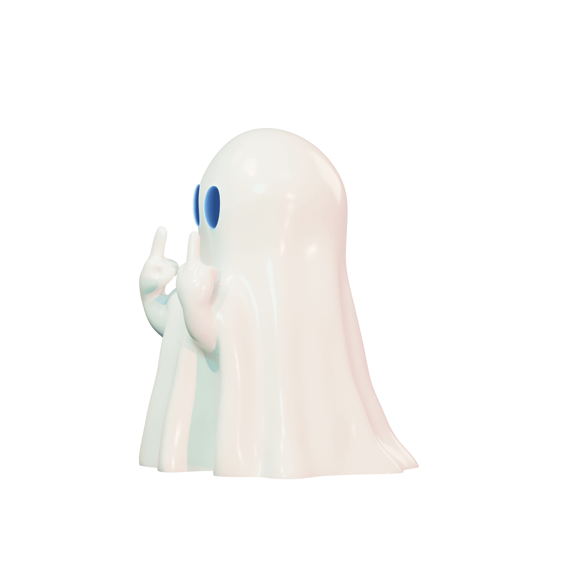 Middle Finger Ghost 3d model