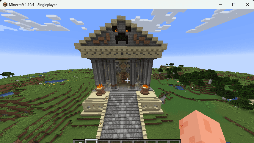 Minecraft Creeper Temple 3d model