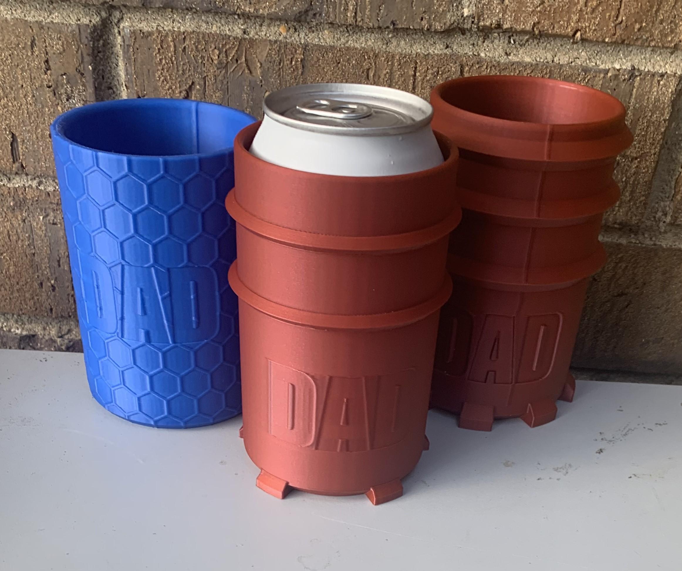 Dad can coozies 3d model