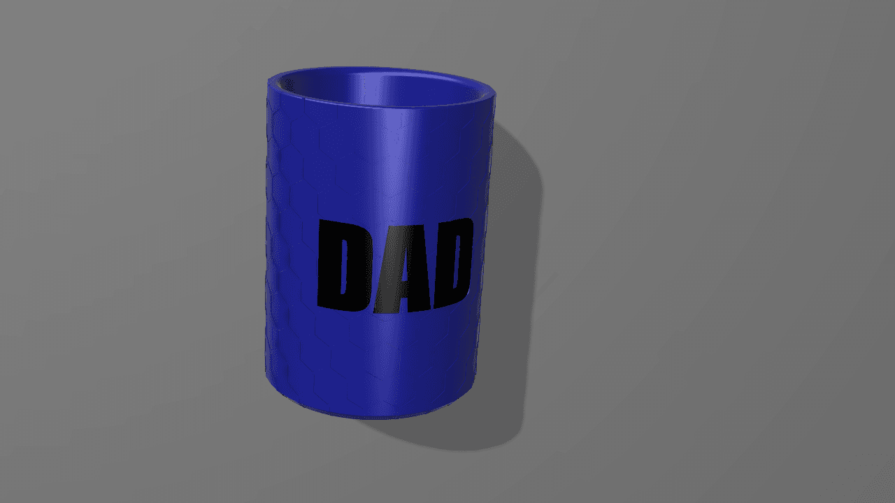 Dad can coozies 3d model