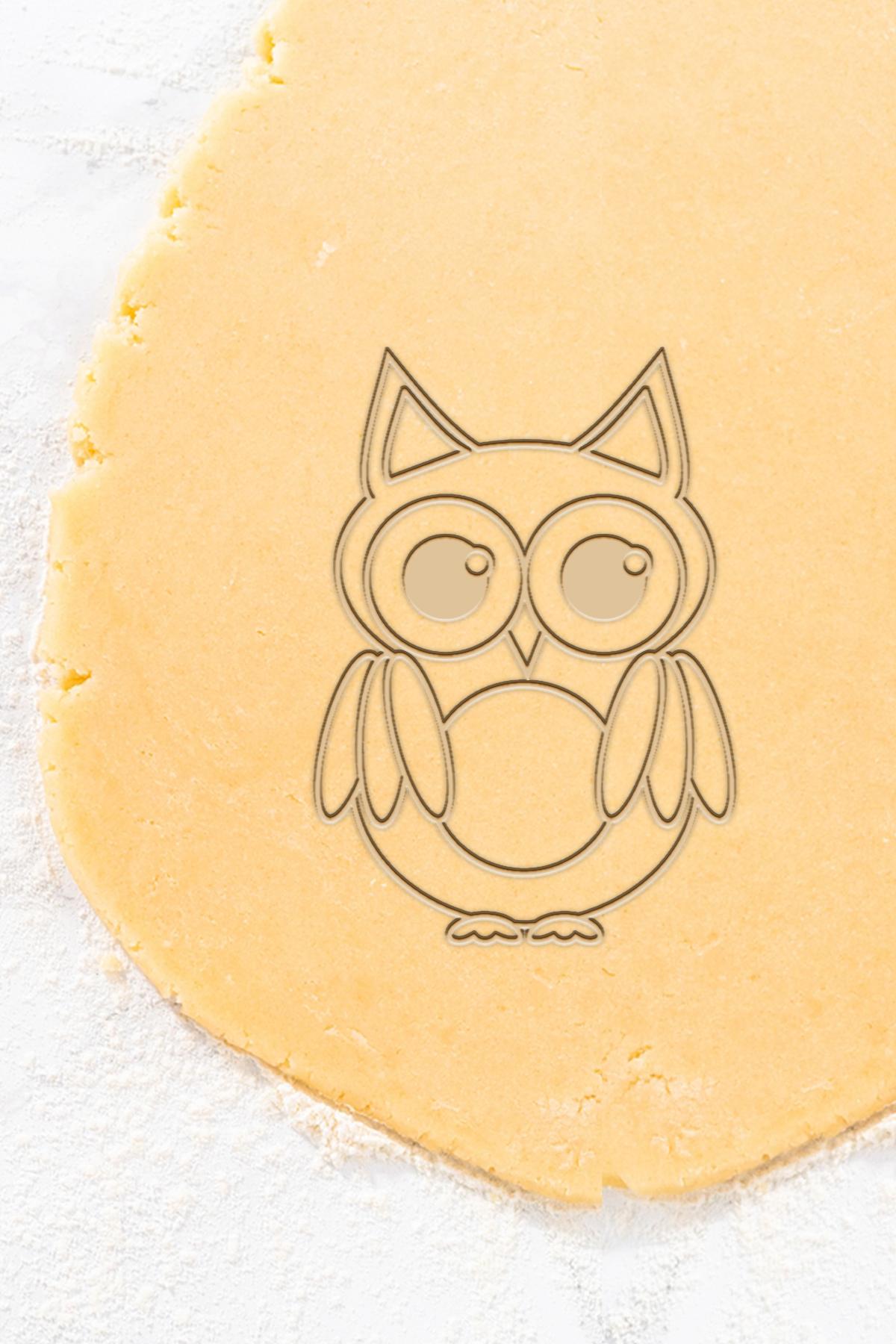 Owl Cookie Cutter, Biscuit Cutter 3d model