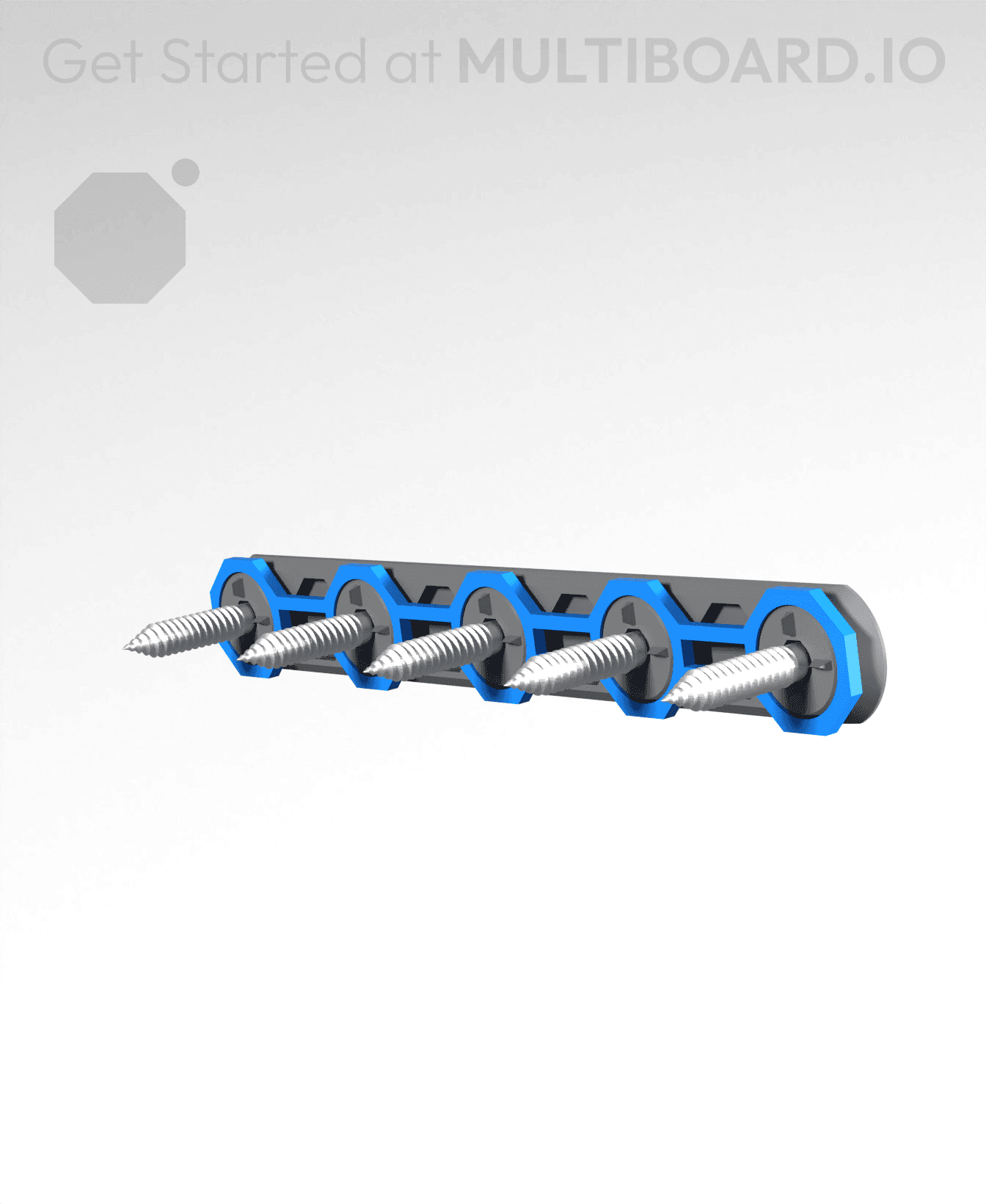 5L Screw-On Mount - Multipoint Rail Rings 3d model