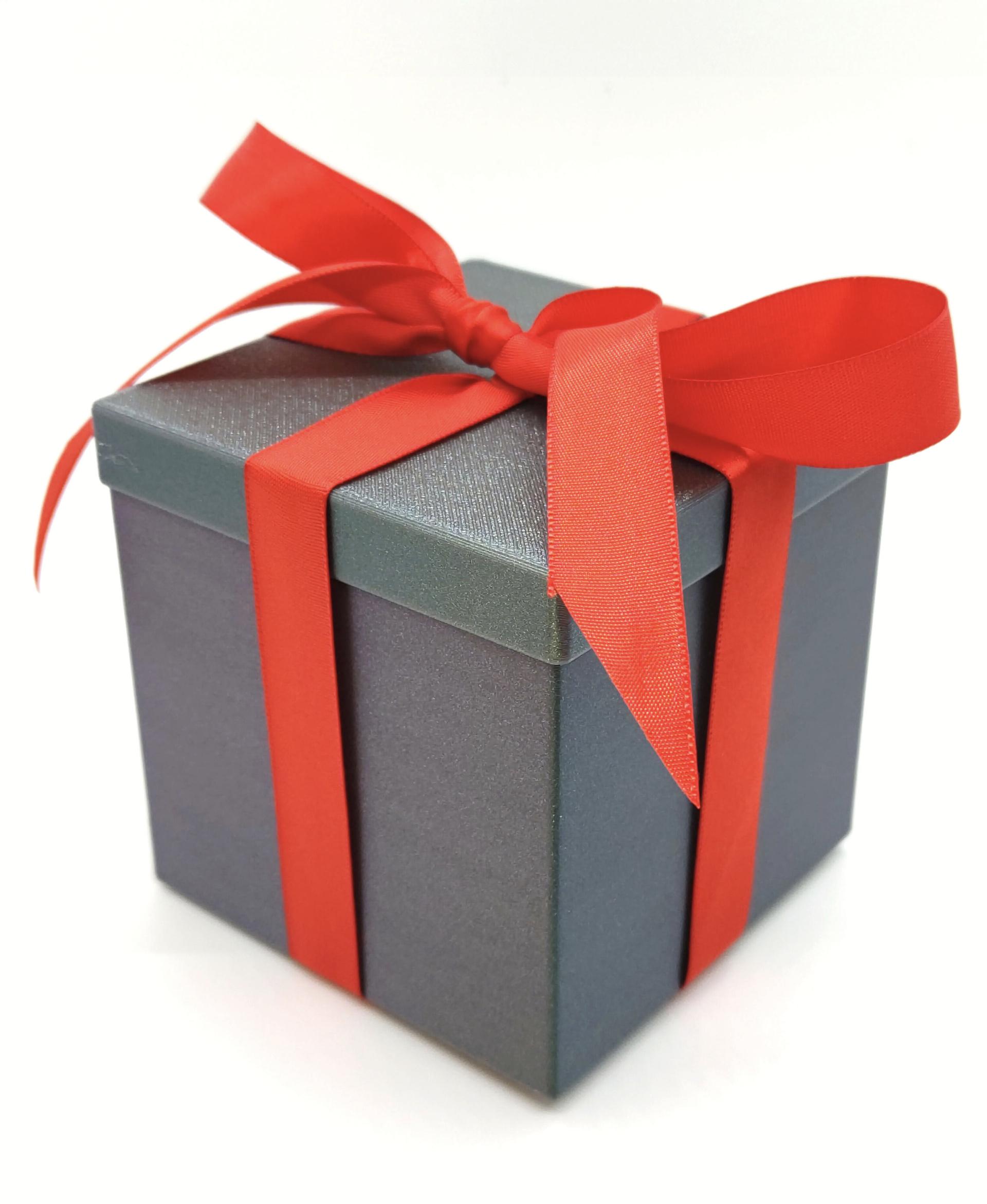 Ribbon Gift Box C Lite with ribbon loop and slot, Fits cash and various  gifts