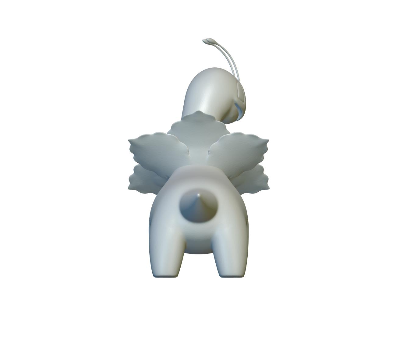 Pokemon Meganium #154 - Optimized for 3D Printing 3d model
