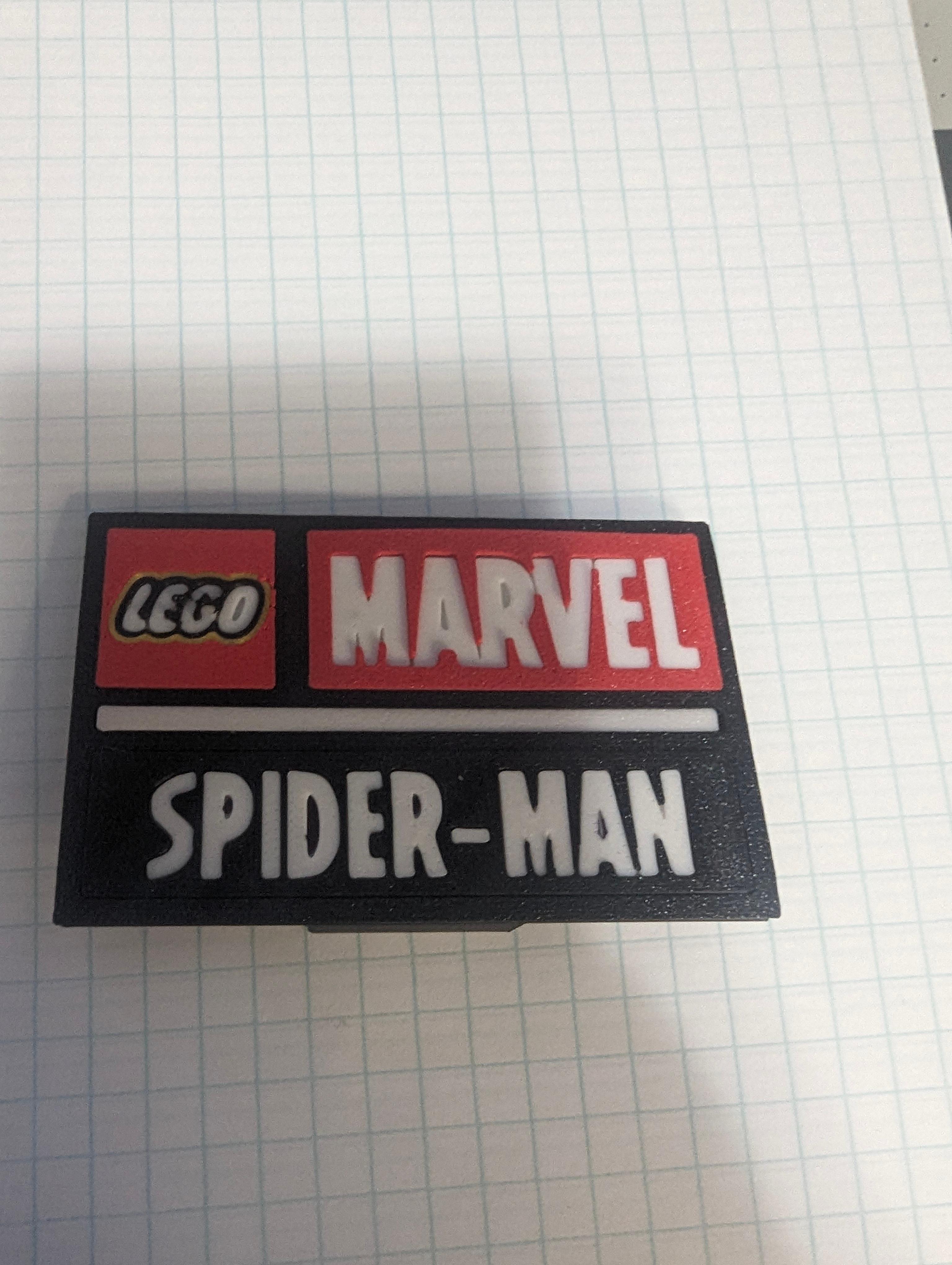 Spider-Man Complete Nameplate Assembly 3d model