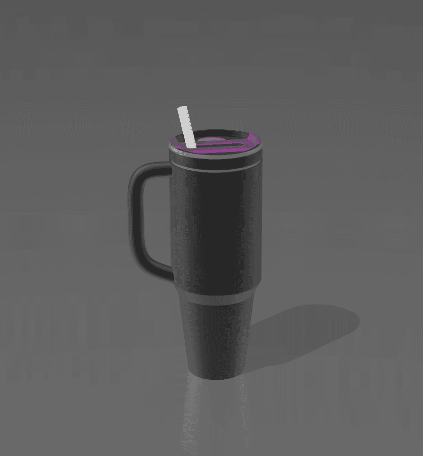 stanley cup keychain 3d model