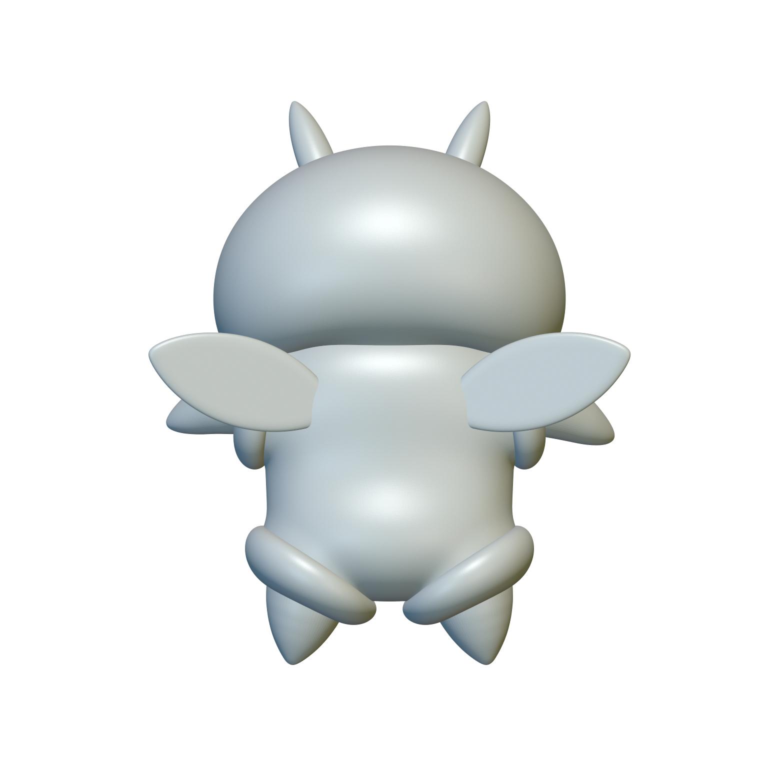 Pokemon Illumise #314 - Optimized for 3D Printing 3d model