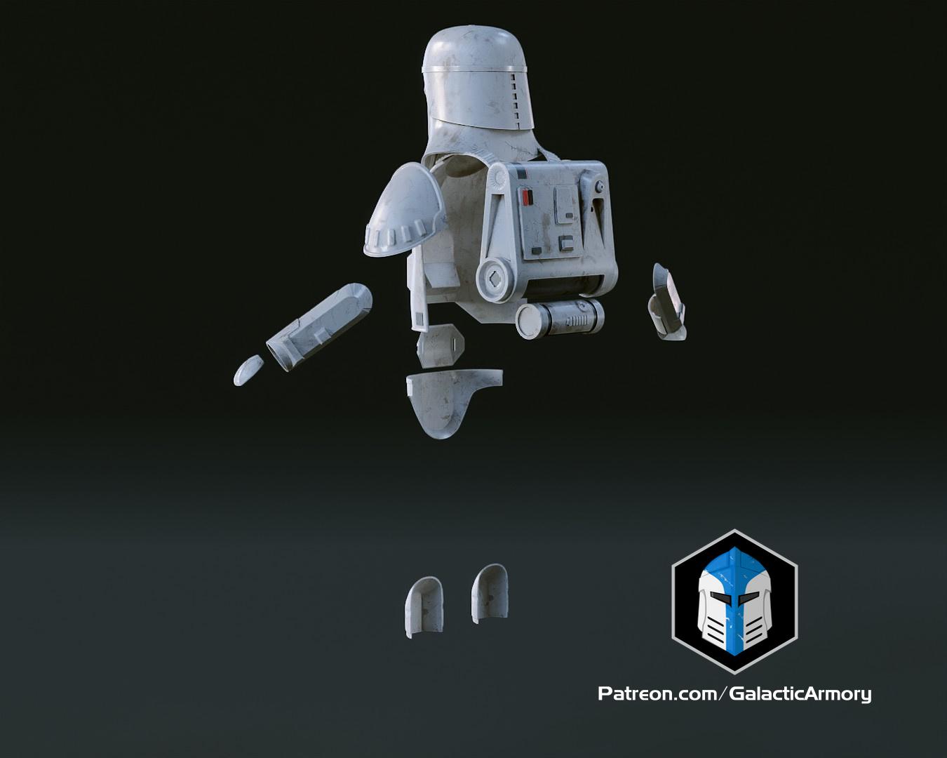 ESB Snowtrooper Helmet & Armor - 3D Print Files 3d model