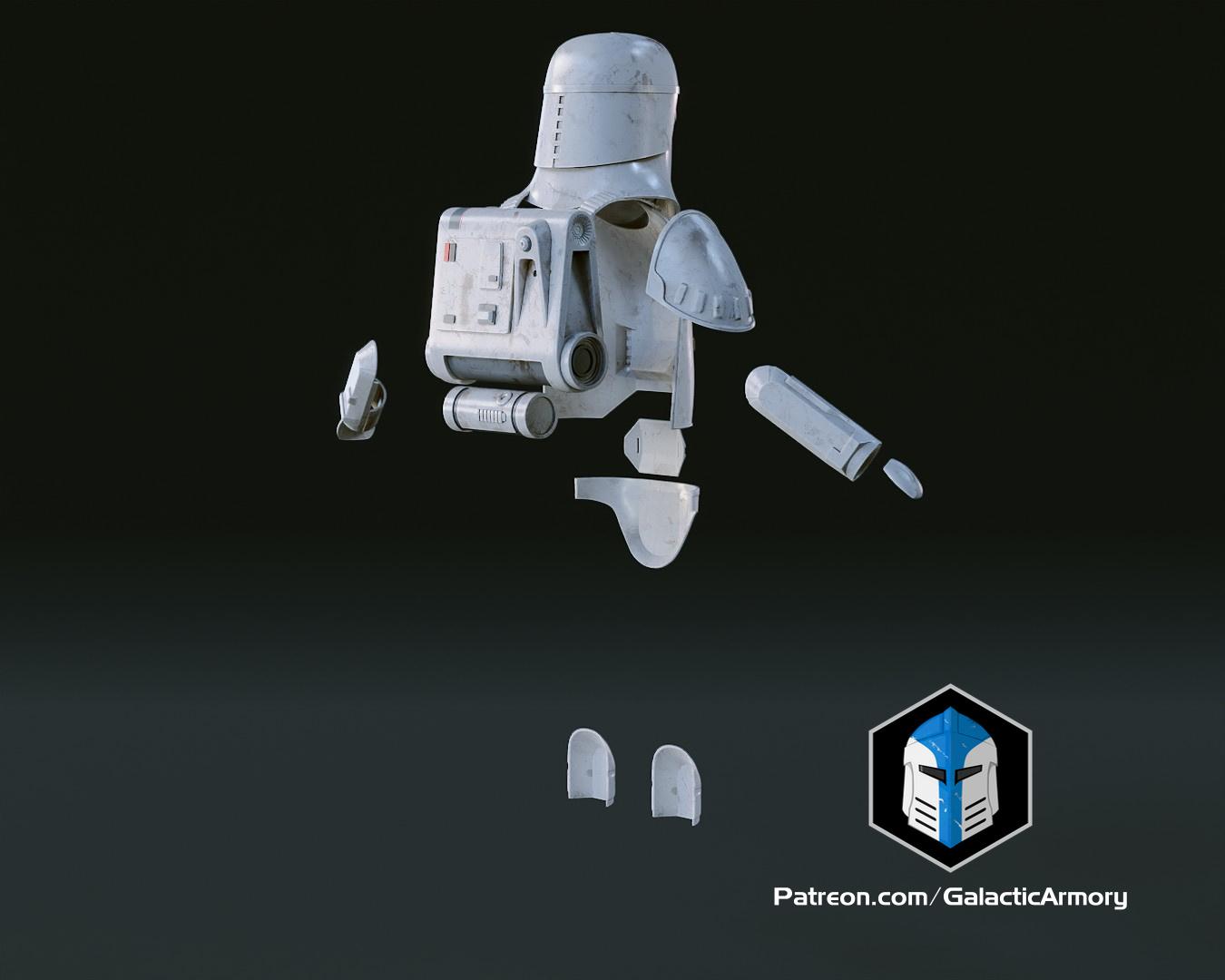 ESB Snowtrooper Helmet & Armor - 3D Print Files 3d model