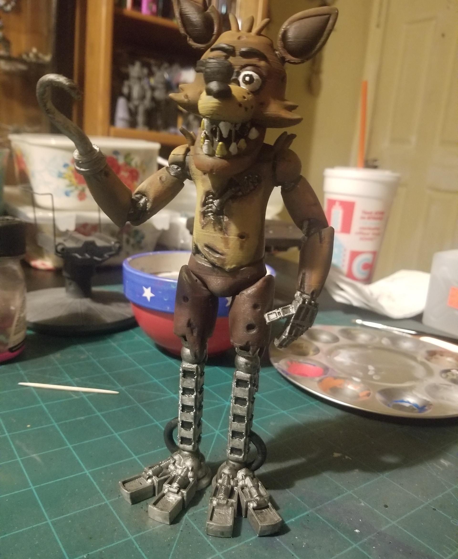 Withered Foxy Five Nights at Freddy's Character Art Hand 