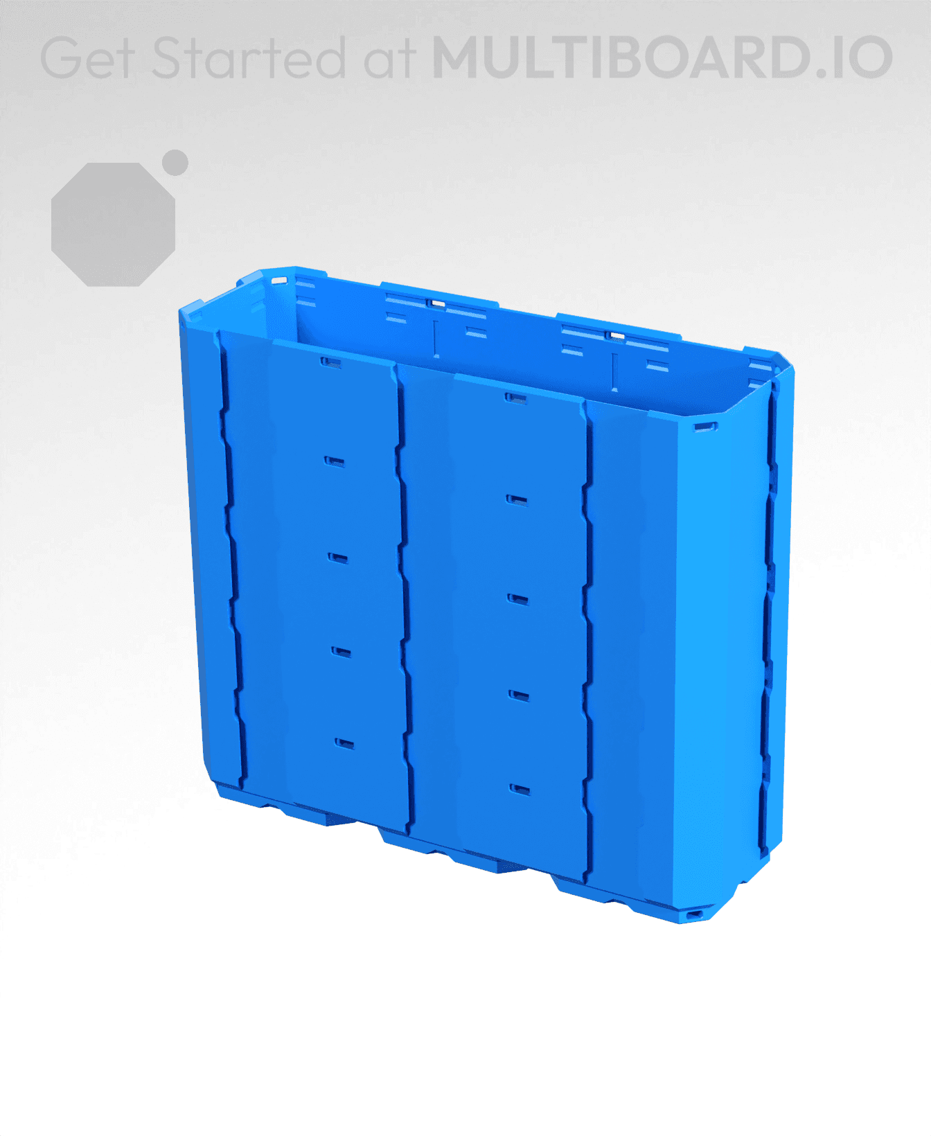 3x1x2.5 - Full Multipoint Rail - Multibin Shell 3d model