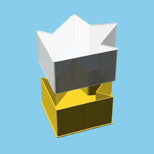 Big Arrow (model 2), nestable box (v1) 3d model
