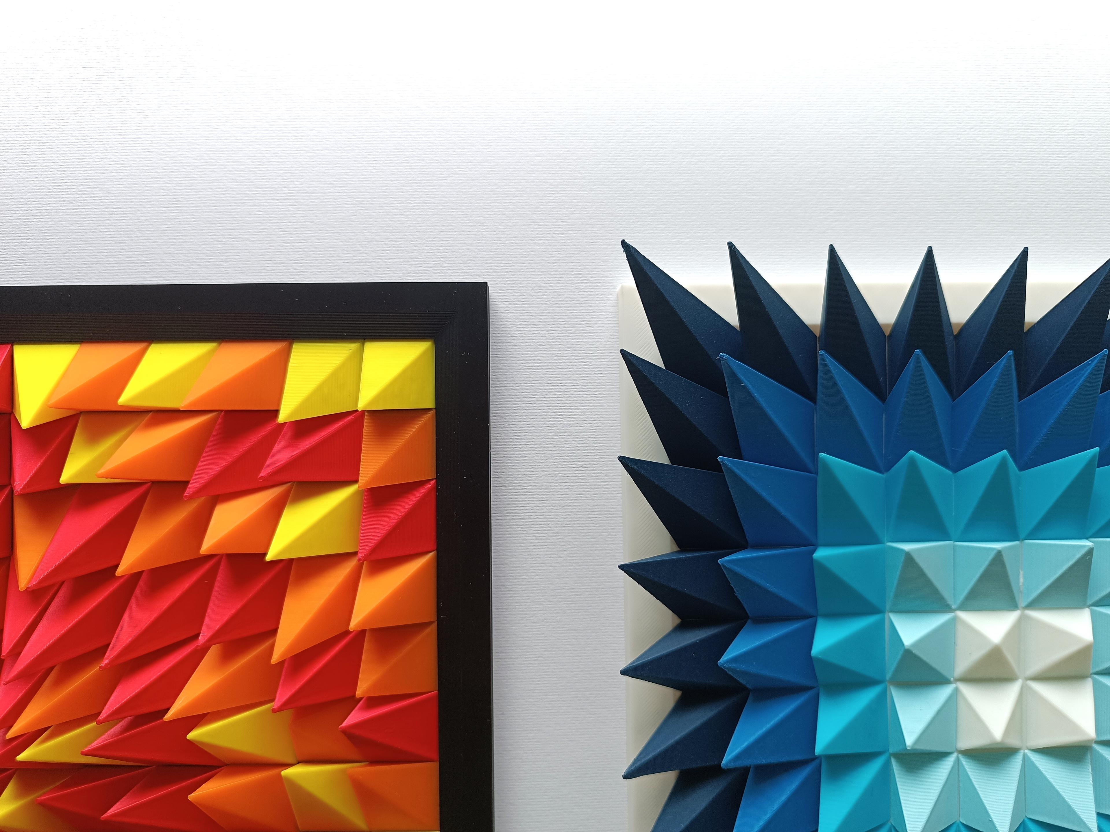 3D Wall Sculpture, Burning Flames 3d model