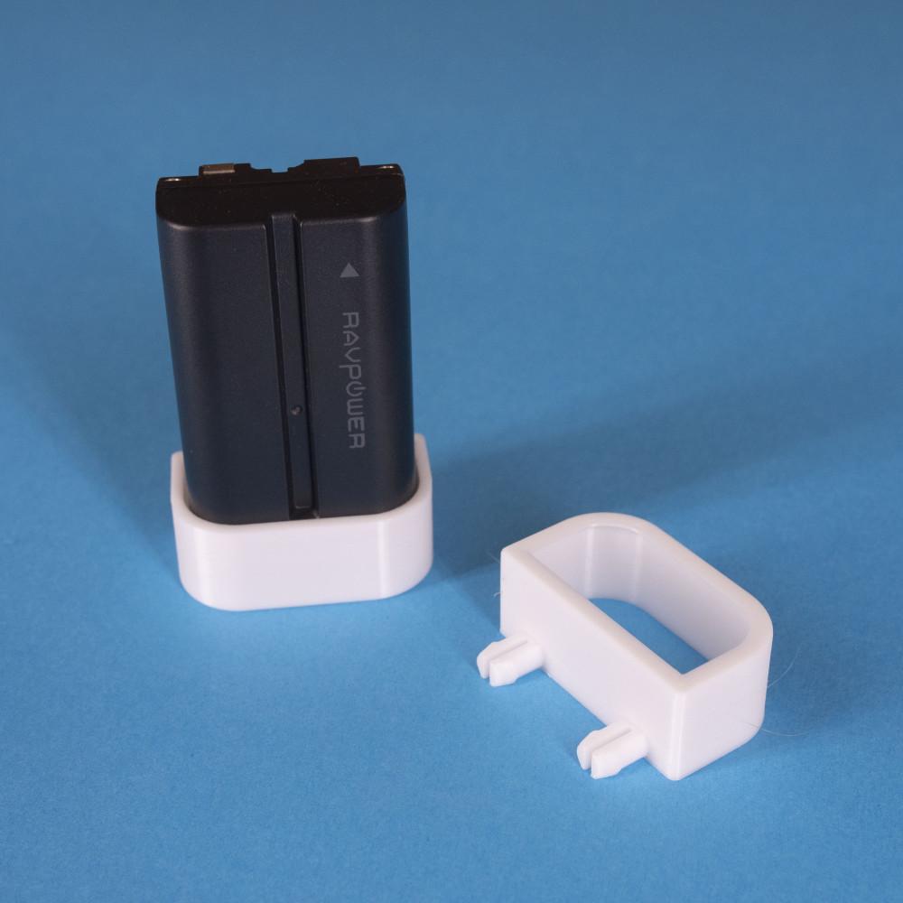 Peg Anything // Battery Holder for GH6, GH5, Sony, DMW-BLF19E, NP-F550, RP-BC009, NP-F330 F550 F570 3d model