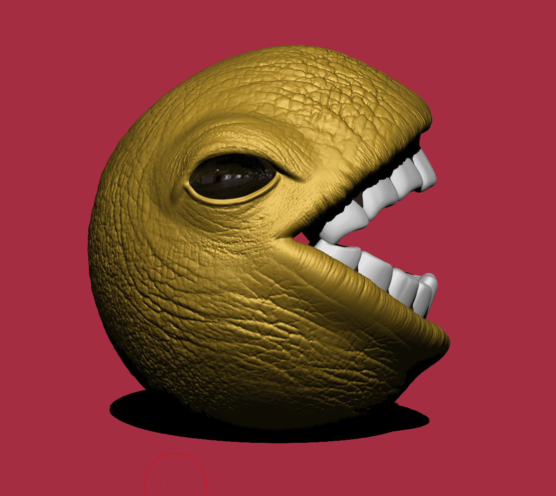 Cursed Pacman 3d model