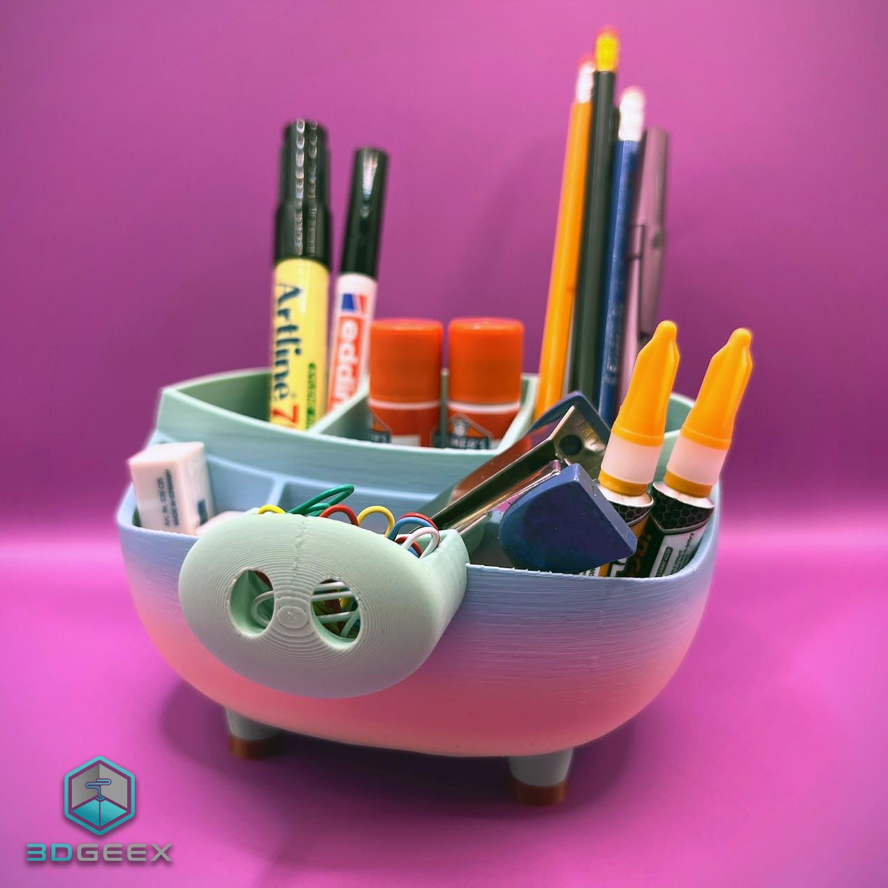 Piggy Desktop Organizer 3d model