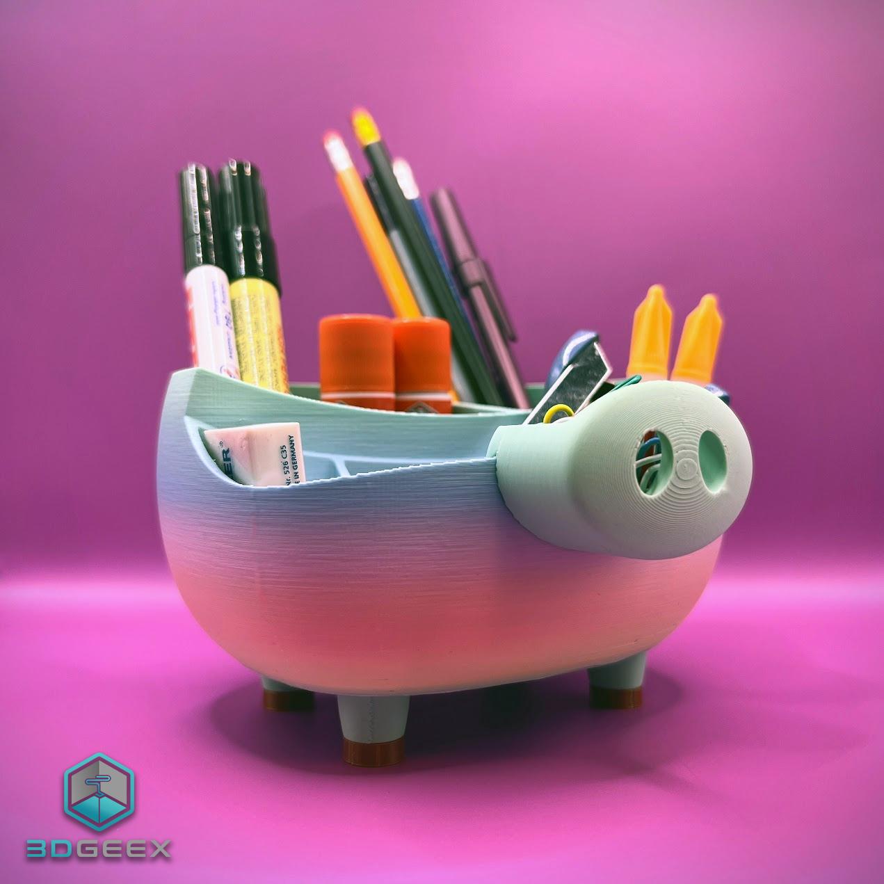 Piggy Desktop Organizer 3d model