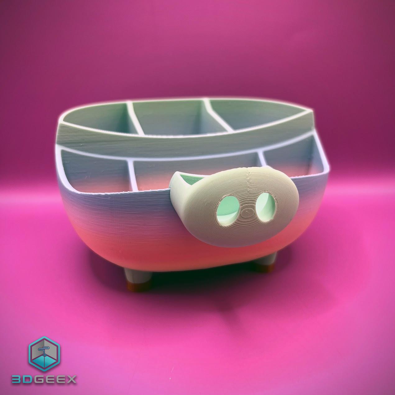 Piggy Desktop Organizer 3d model