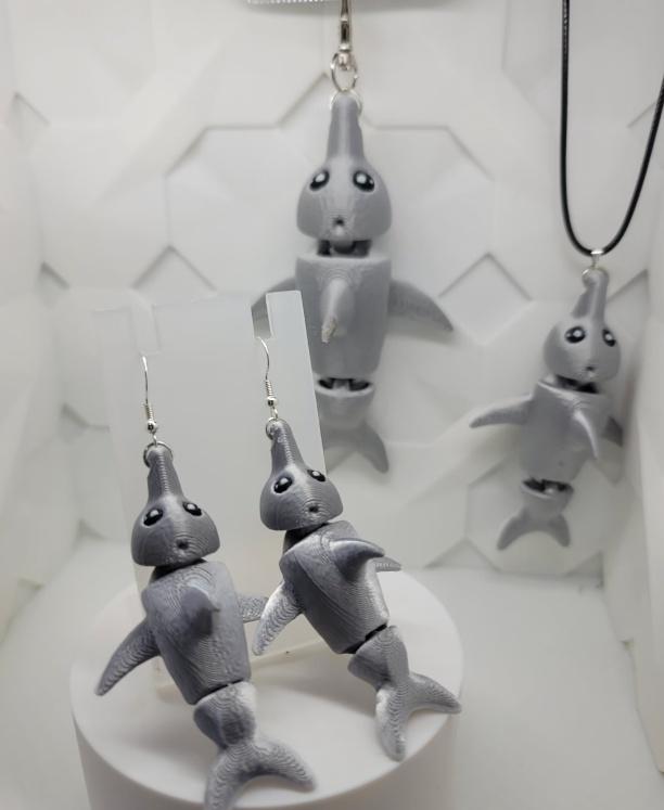 Darla the Cute Dolphin - Fun Darla Dolphin Jewelry Set!  - 3d model