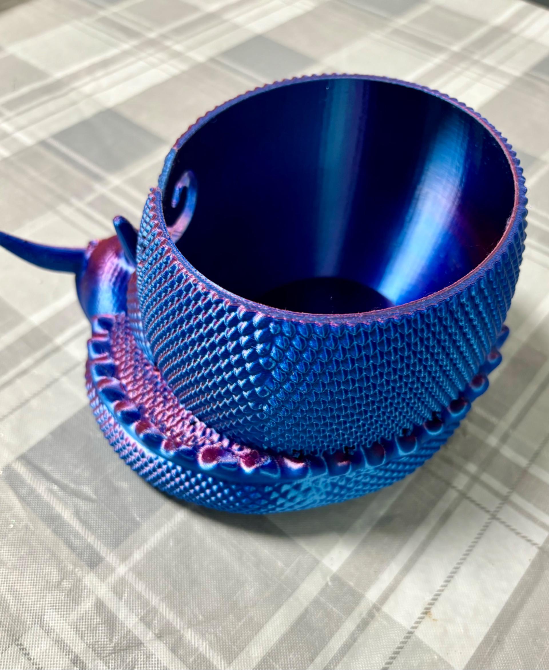 Dragon Yarn Bowl / 3MF Included - Beautiful design and the Tree Supports worked great! - 3d model