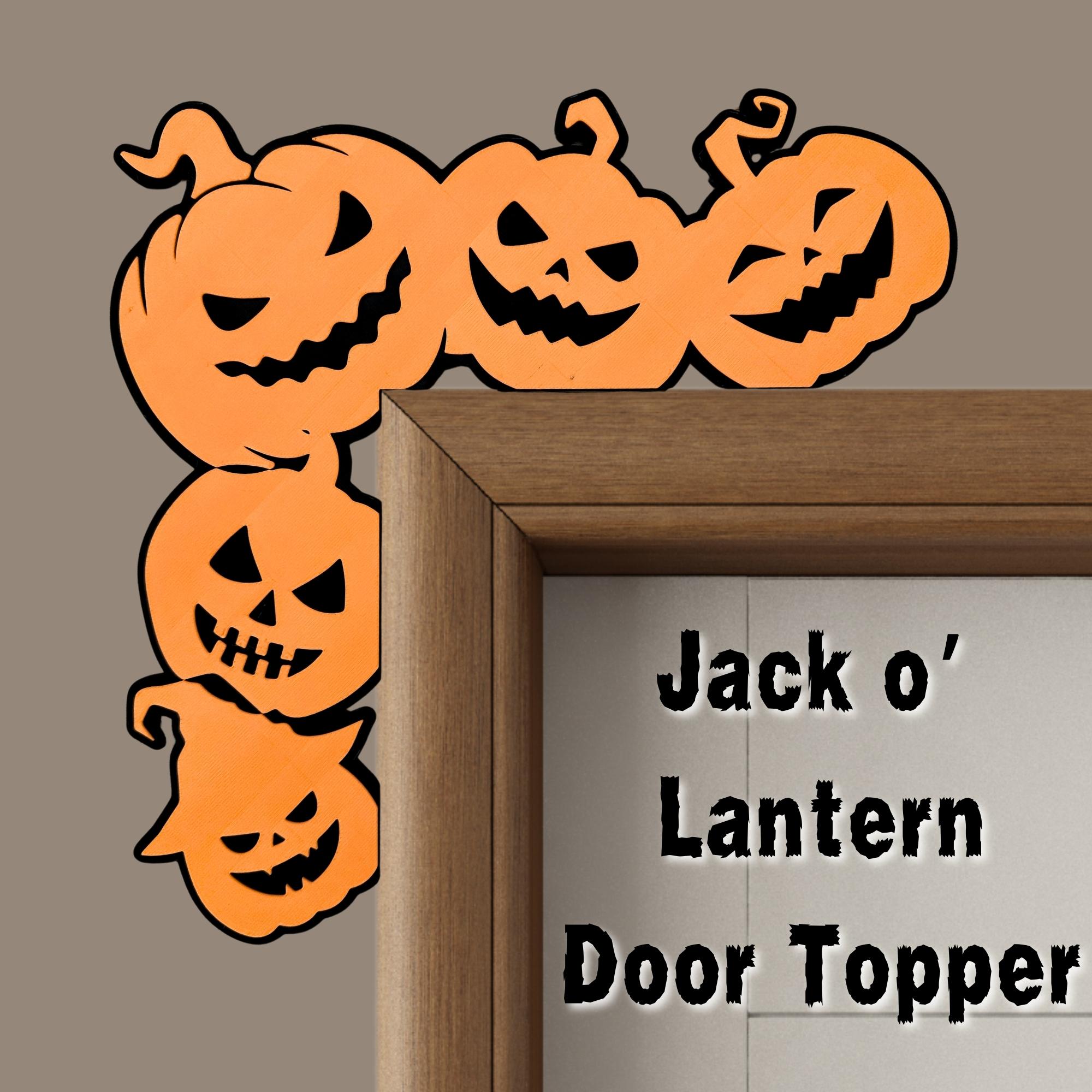 Jack O' Lantern Door Topper 3d model