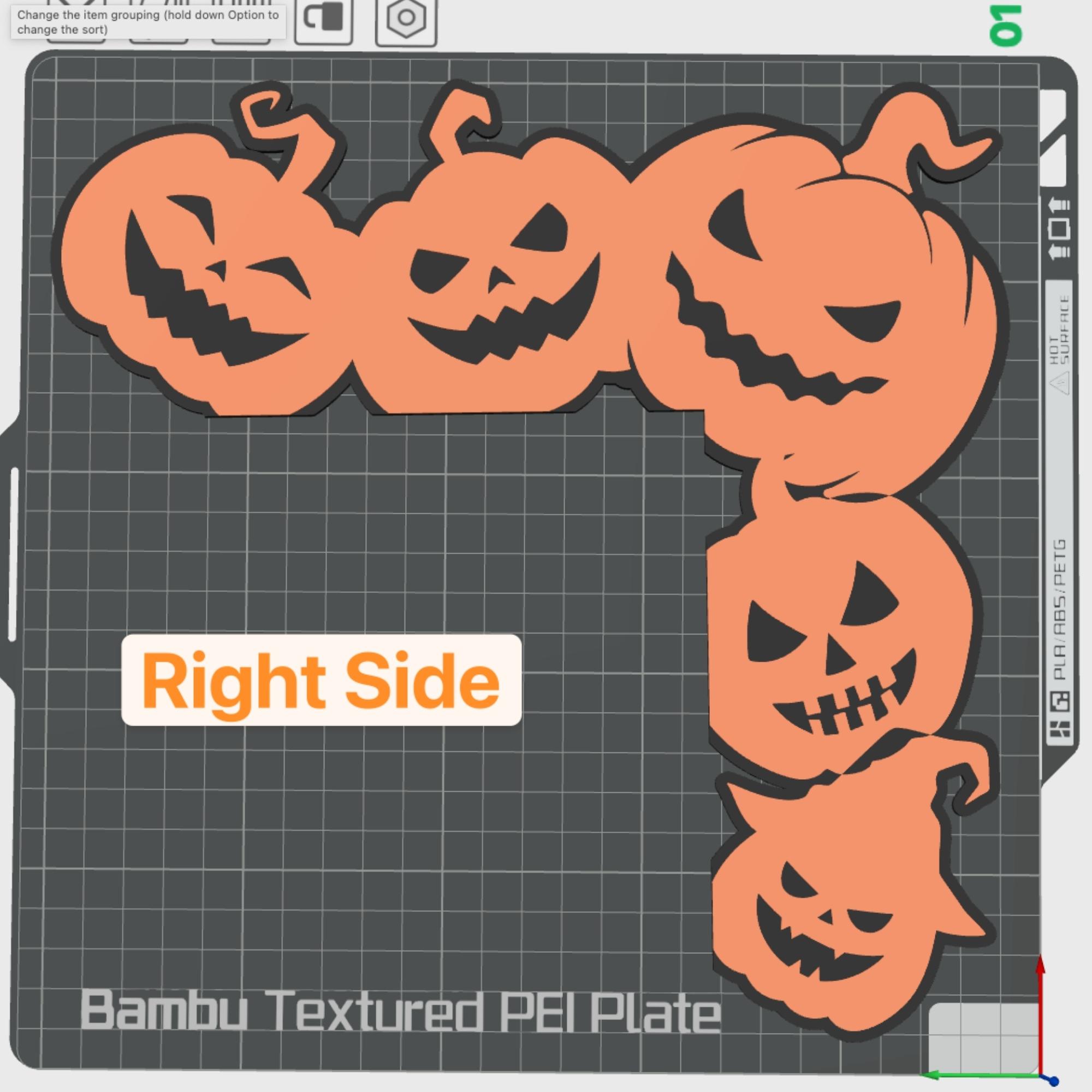 Jack O' Lantern Door Topper 3d model