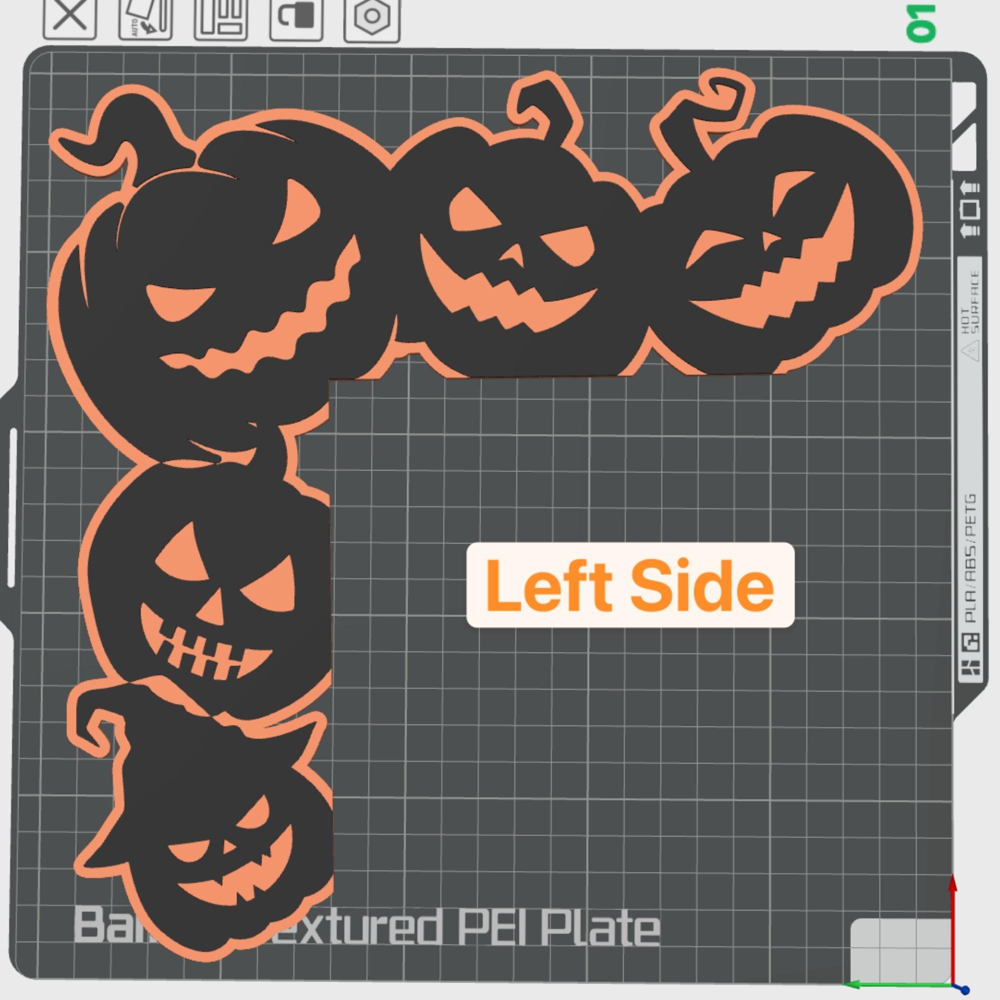 Jack O' Lantern Door Topper 3d model