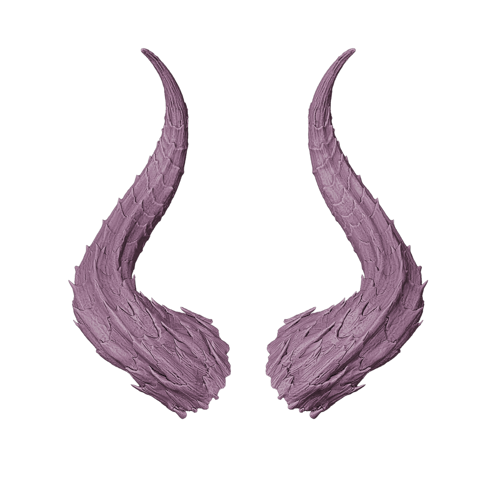 FANTASY CAMBION HORNS SET BALDURS GATE 3 3d model