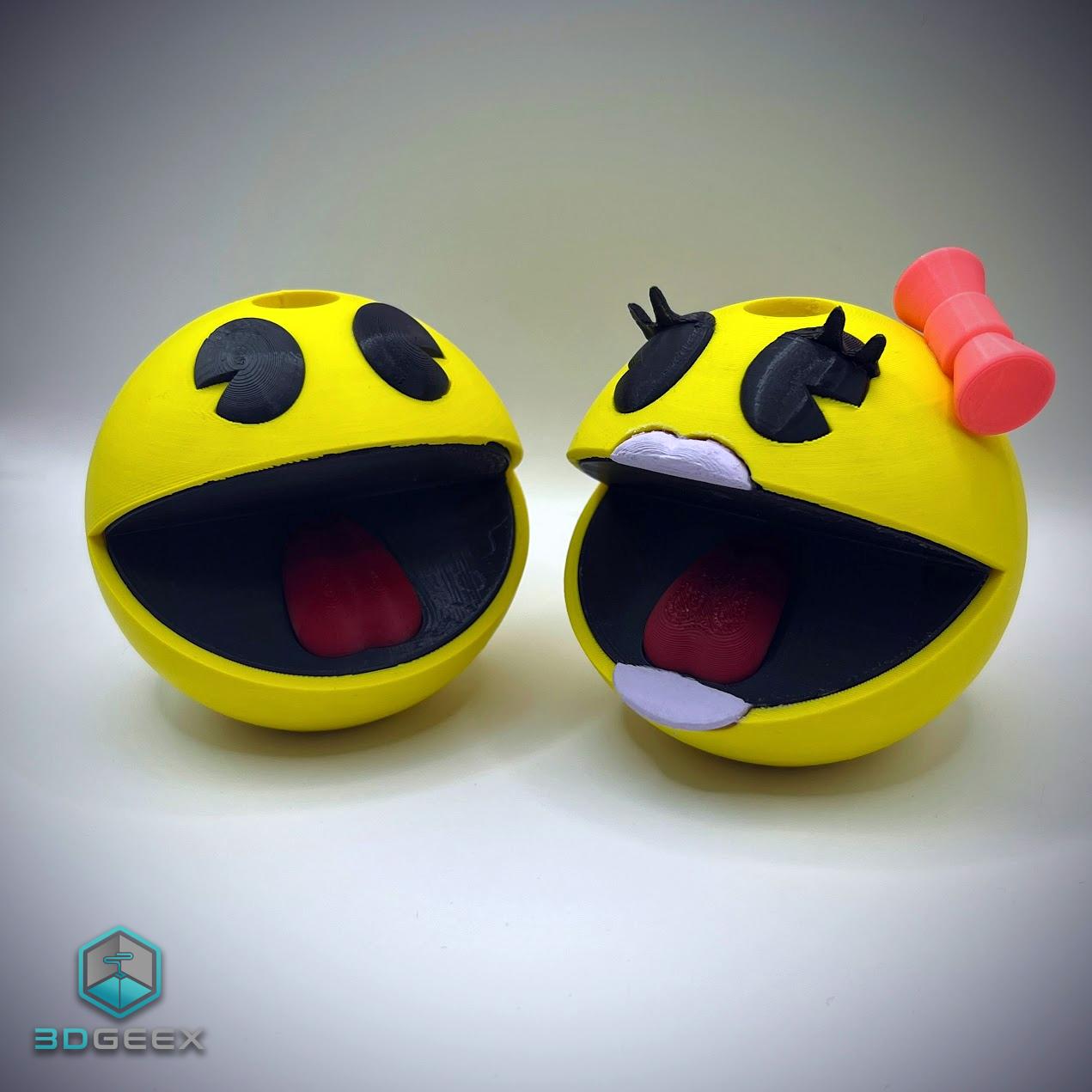 Ms. Pac-Man Pencil Holder 3d model