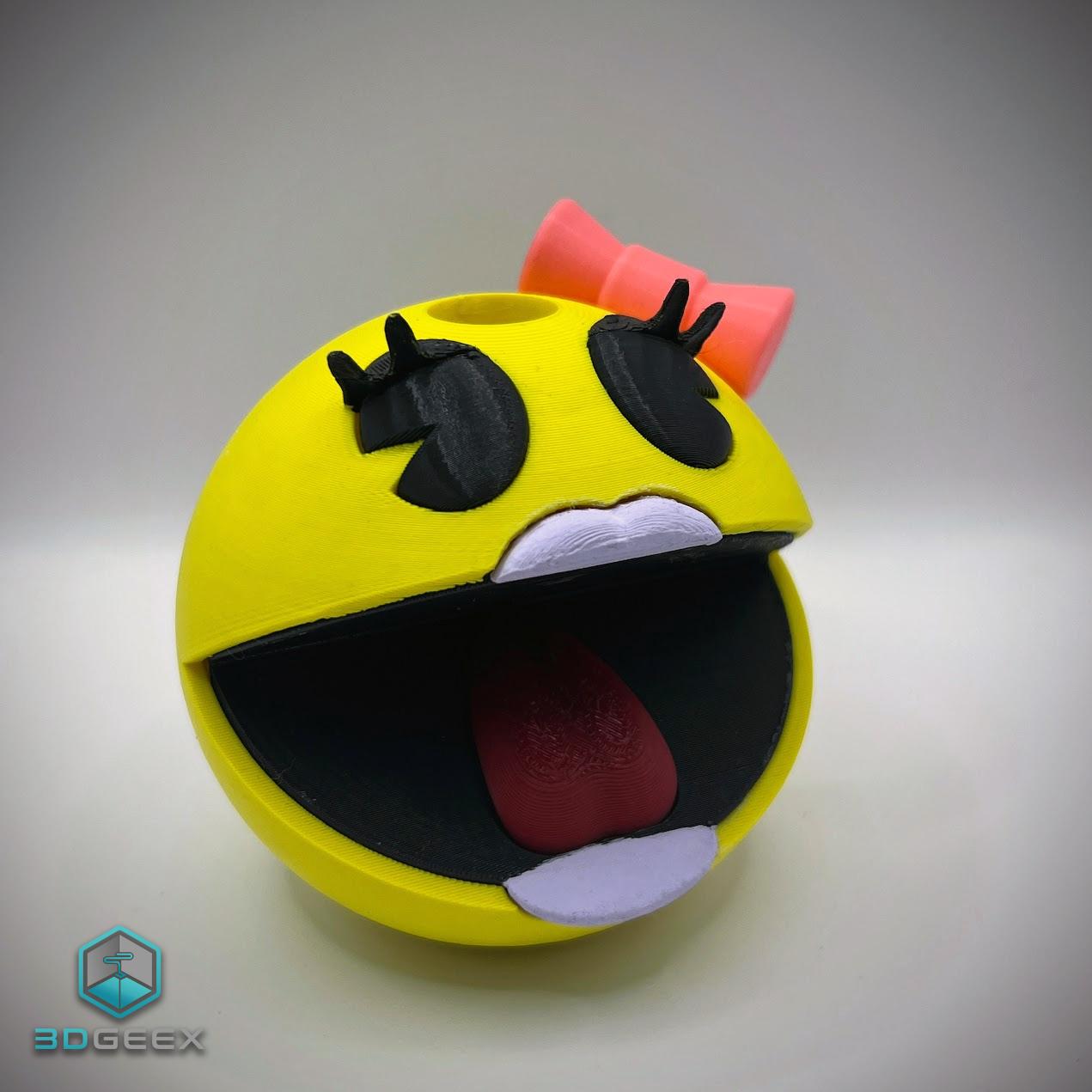 Ms. Pac-Man Pencil Holder 3d model