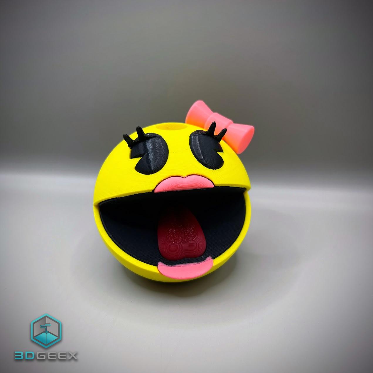 Ms. Pac-Man Pencil Holder 3d model