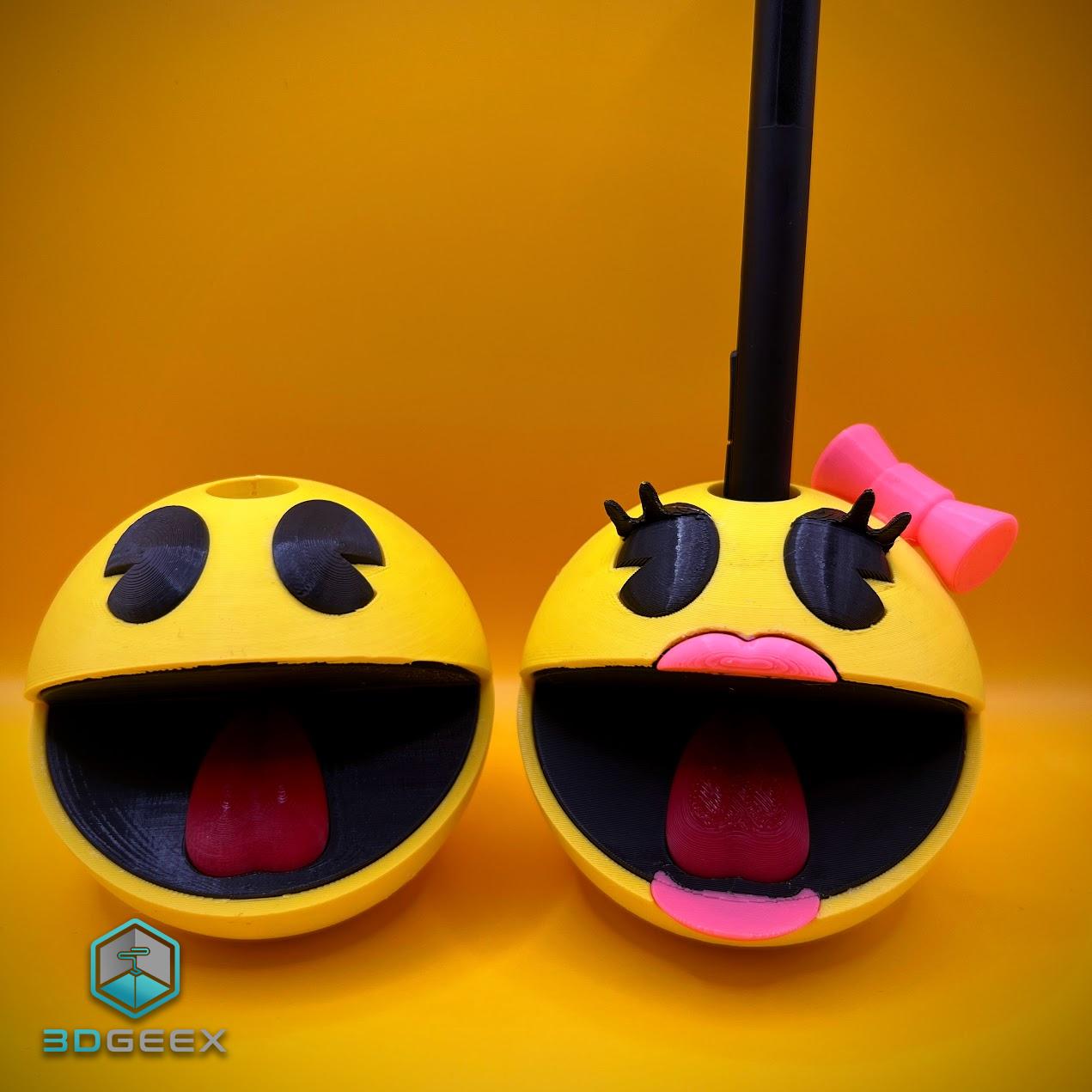 Ms. Pac-Man Pencil Holder 3d model